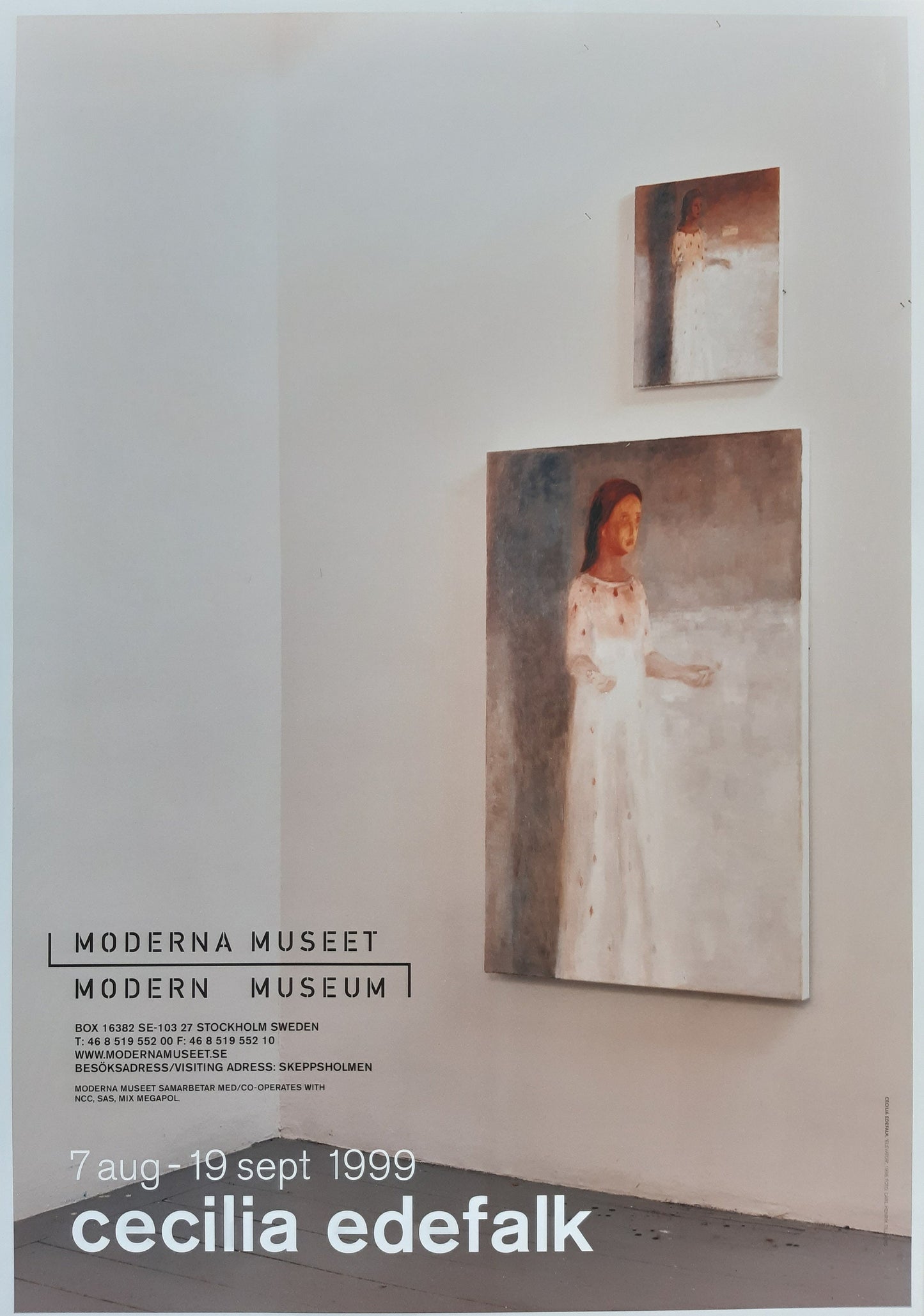 Cecilia Edefalk art exhibition poster - 27.6"×39.4" (70×100cm)