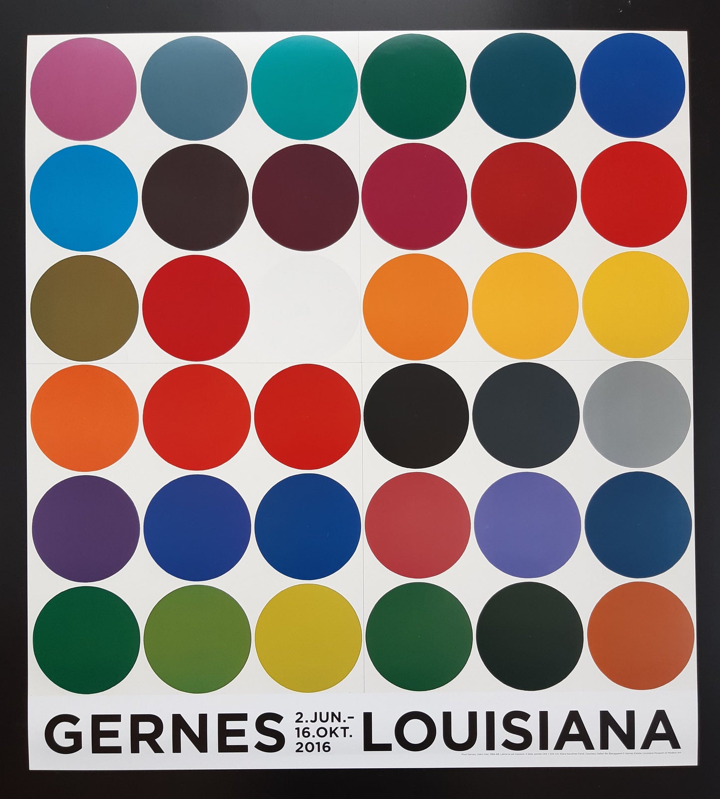 Poul Gernes art exhibition poster - 23.6"×26.2" (60×66.5cm)