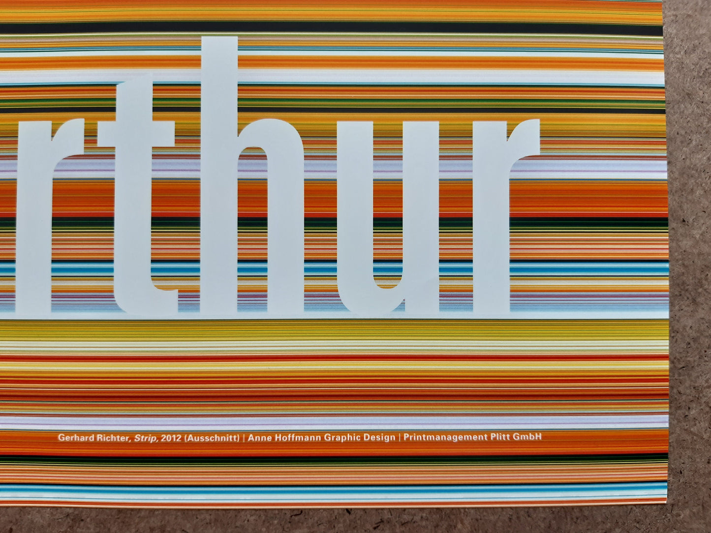 Gerhard Richter museum exhibition poster - 35.4"×50.4" (90×128cm)