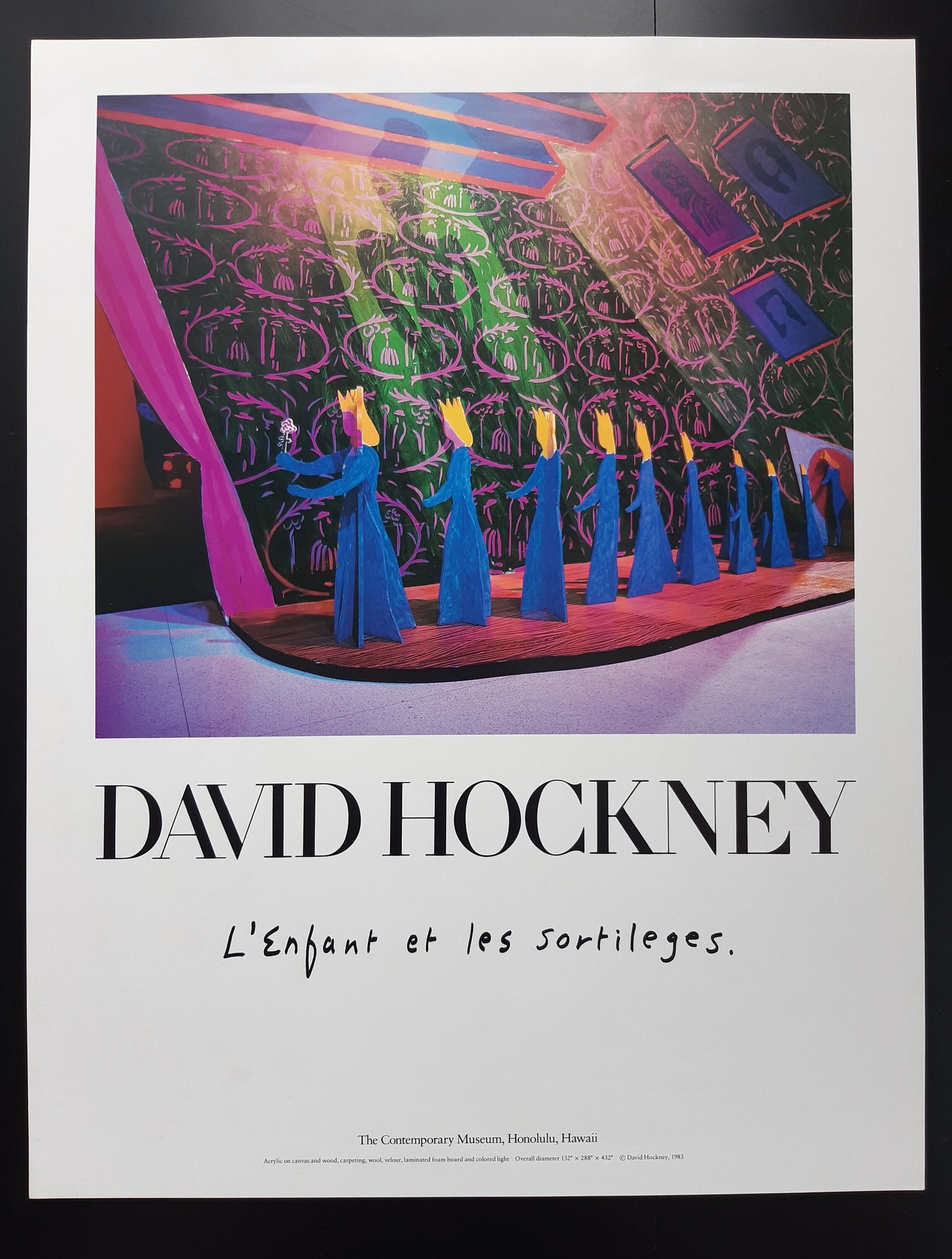 David Hockney original art poster - 20.1"×26.8" (51×68cm)