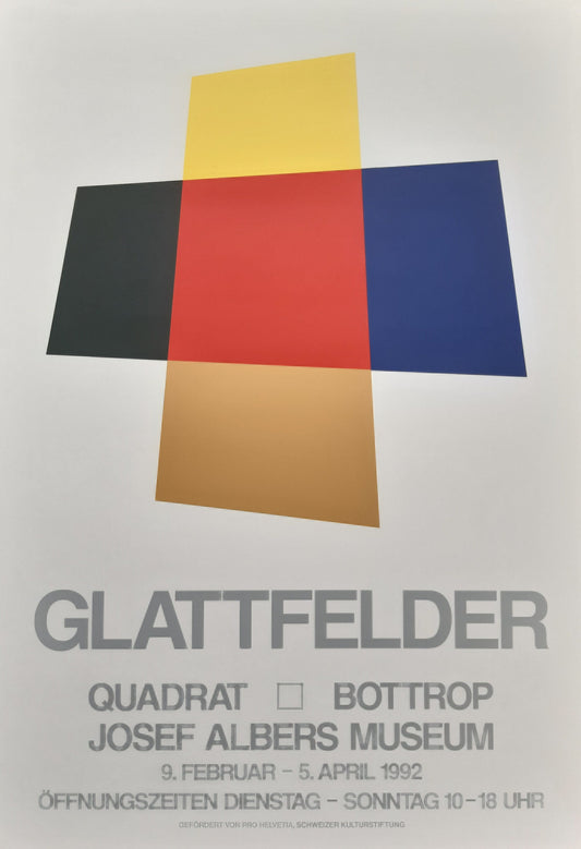 Glattfelder art exhibition poster - 22.8"×33.1" (58×84cm)
