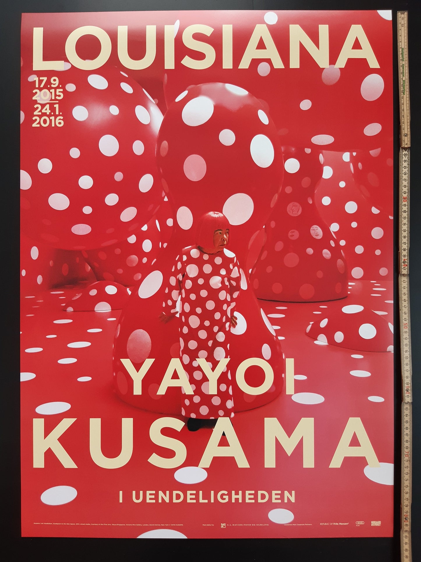 Yayoi Kusama original art poster - 23.4"×33.1" (59.4×84cm)