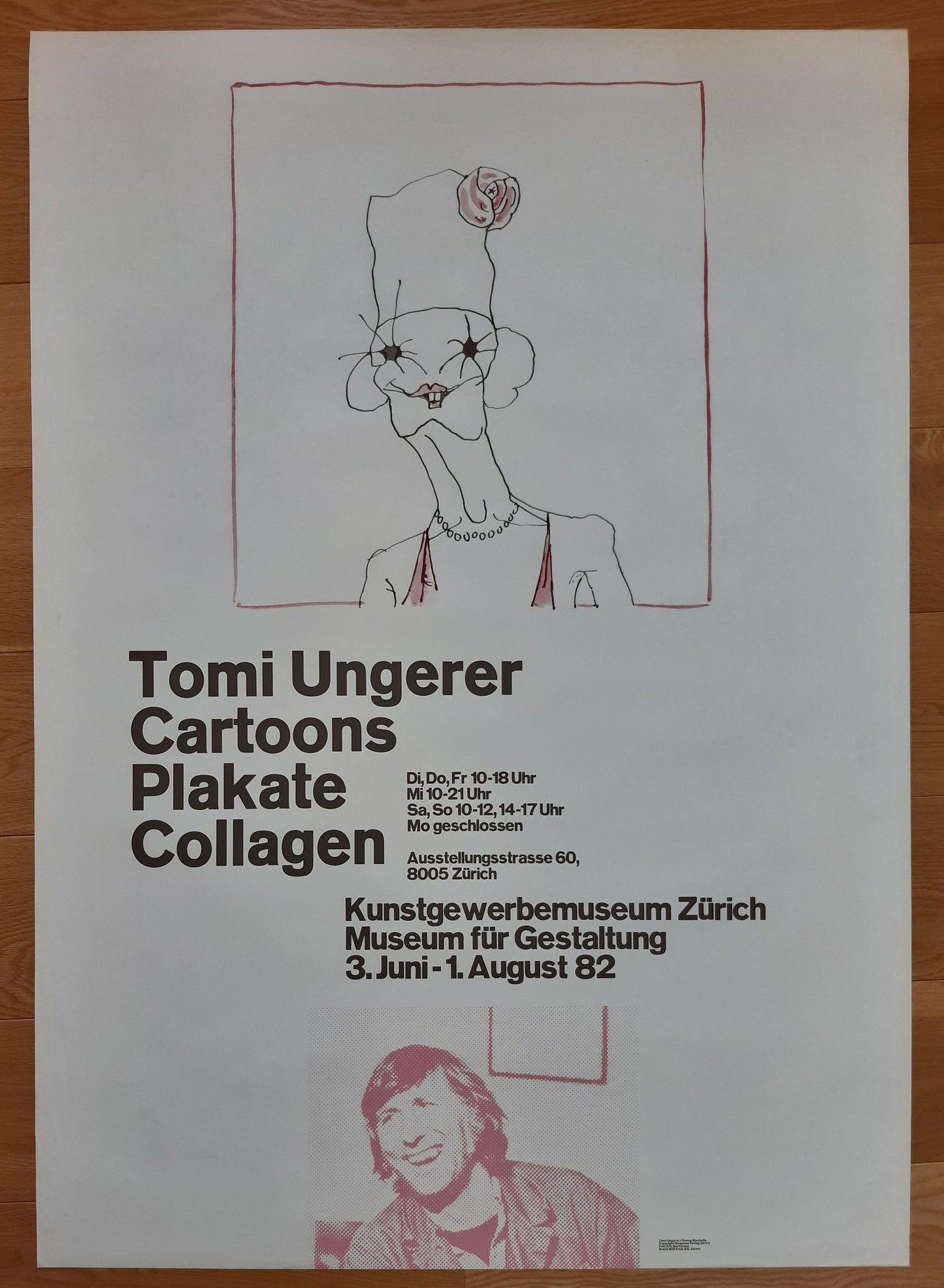 Tomi Ungerer original art poster - 35.4"×50.4" (90×128cm)