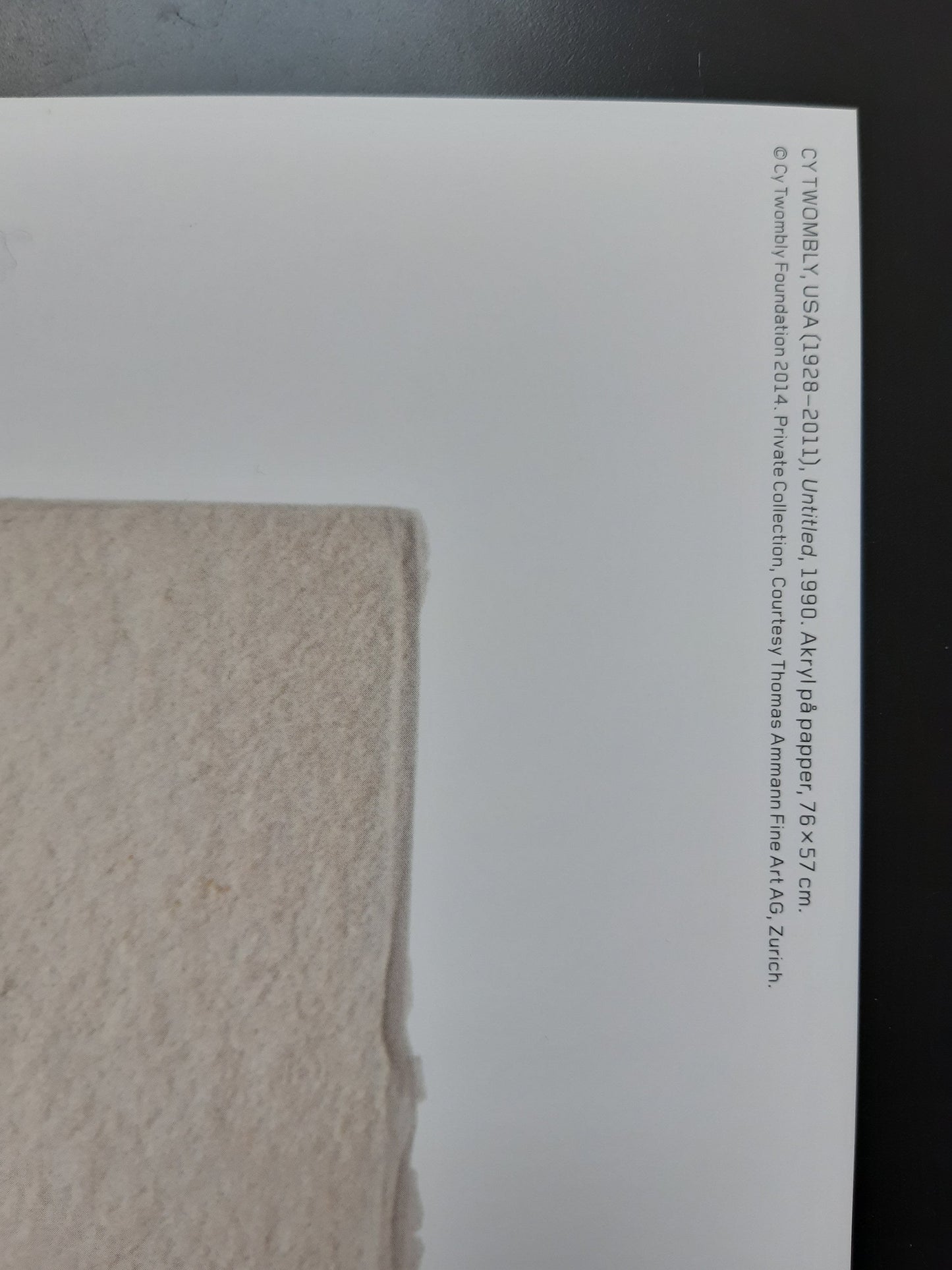 Cy Twombly art exhibition poster - 27.6"×39.4" (70×100cm)