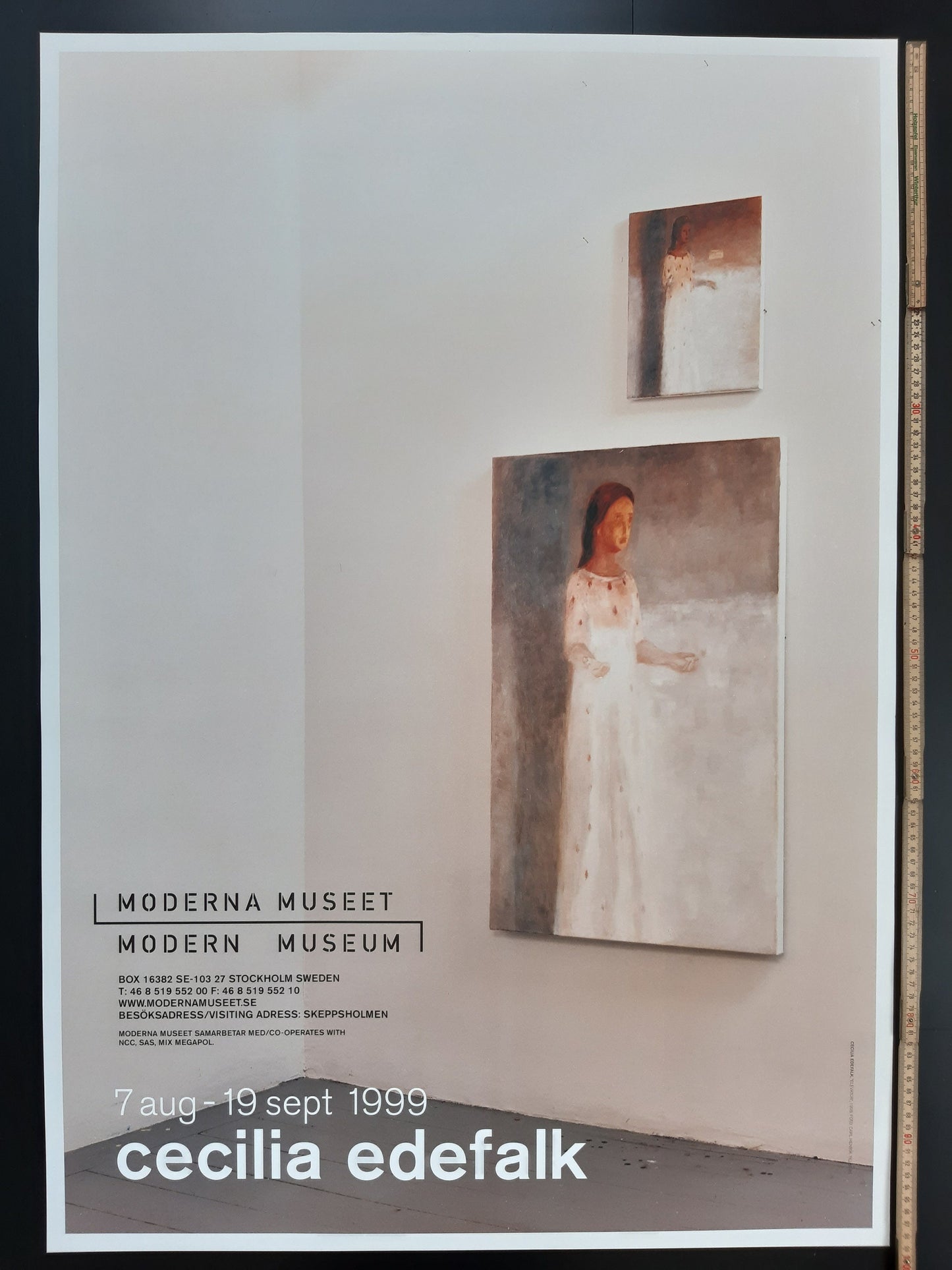 Cecilia Edefalk art exhibition poster - 27.6"×39.4" (70×100cm)