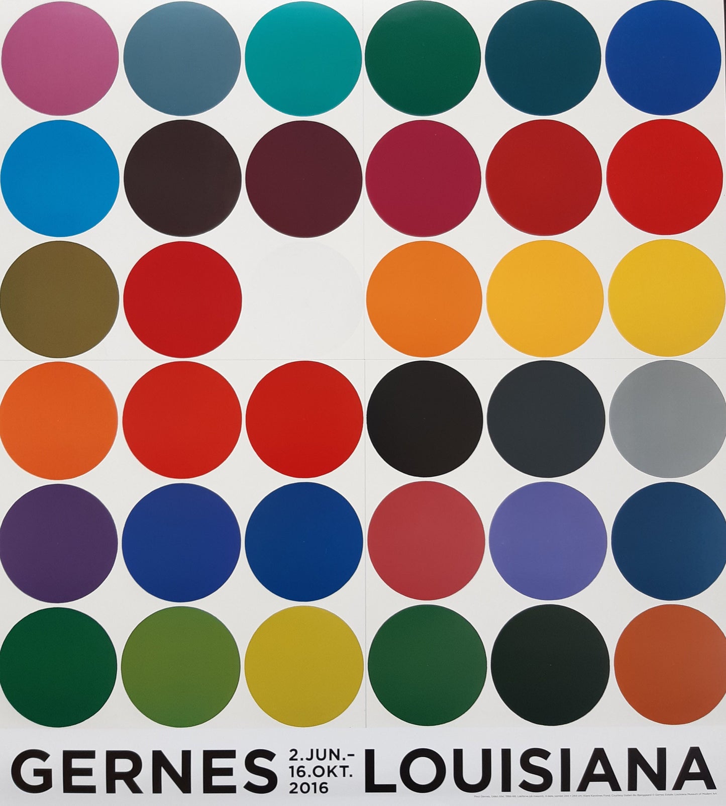 Poul Gernes art exhibition poster - 23.6"×26.2" (60×66.5cm)