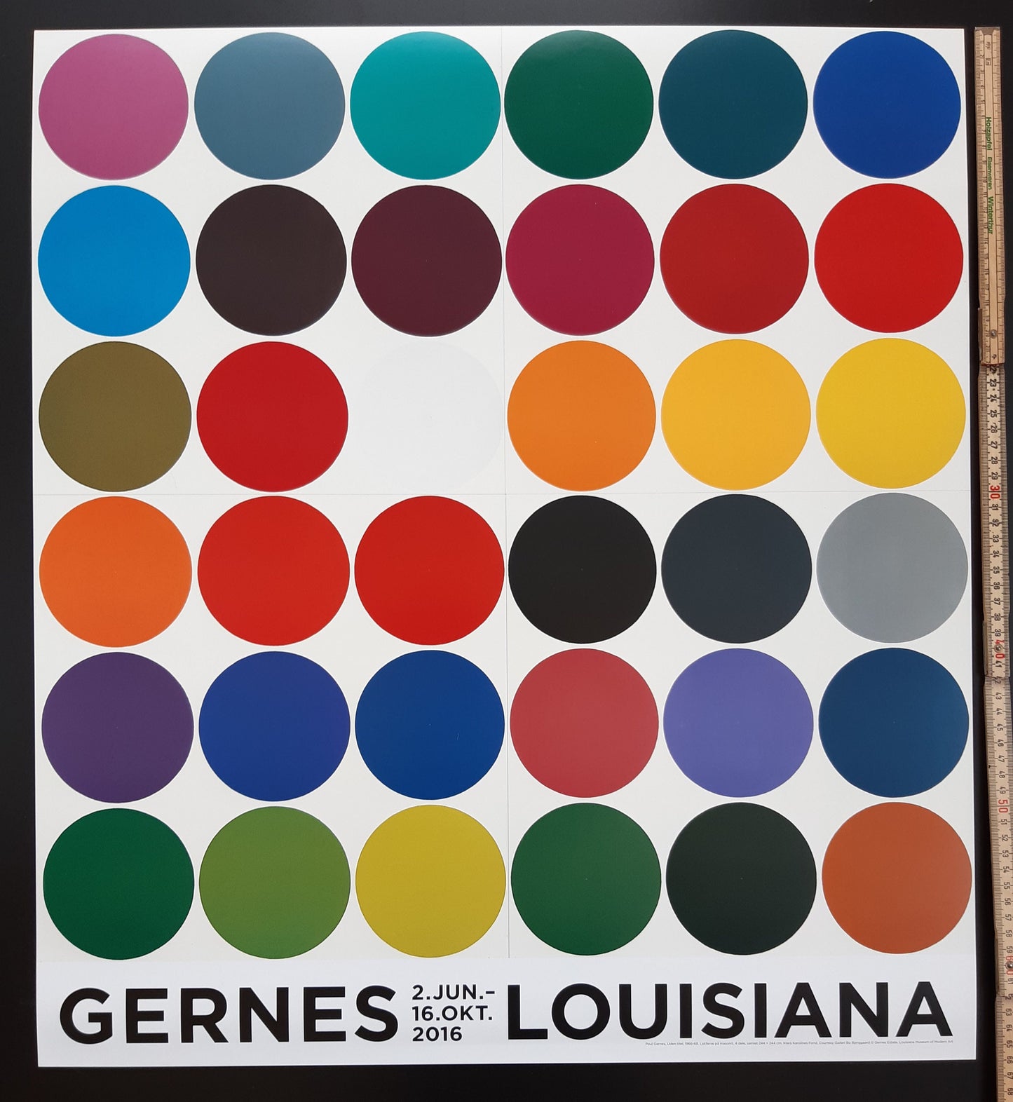Poul Gernes art exhibition poster - 23.6"×26.2" (60×66.5cm)