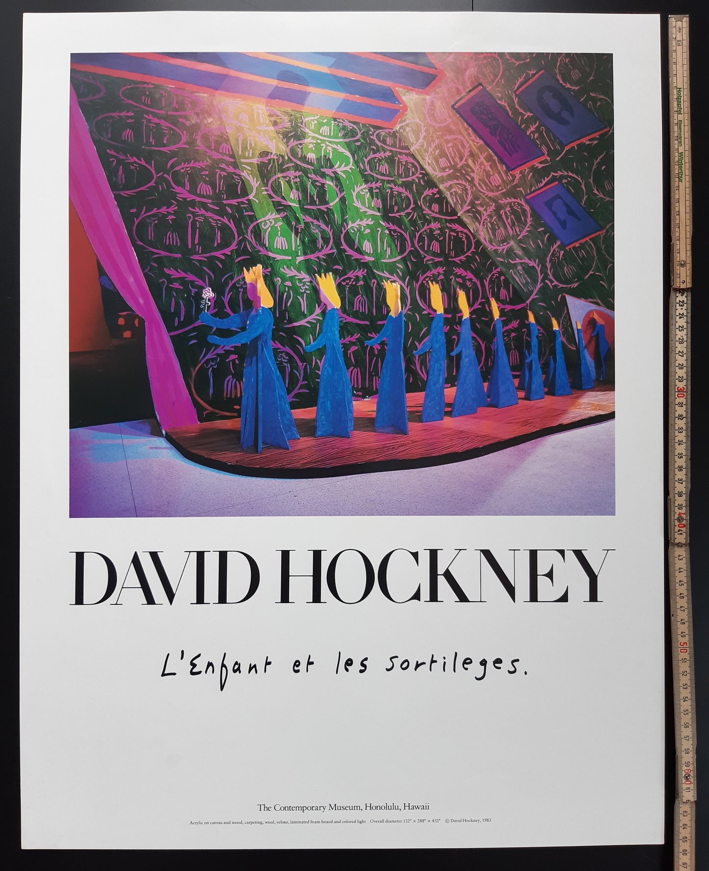 David Hockney original art poster - 20.1"×26.8" (51×68cm)