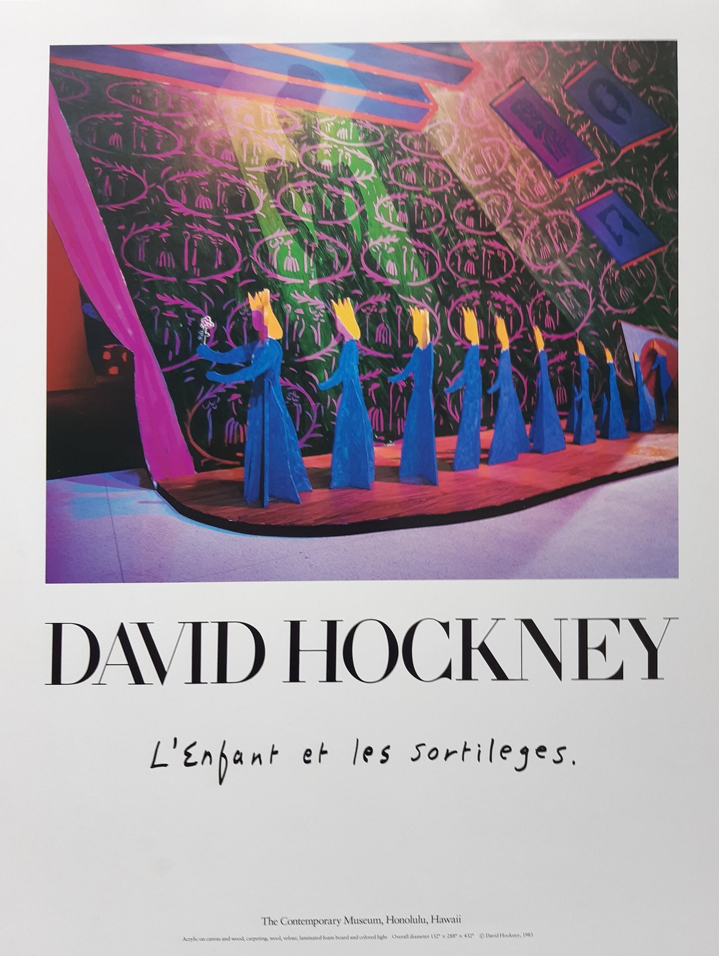 David Hockney original art poster - 20.1"×26.8" (51×68cm)
