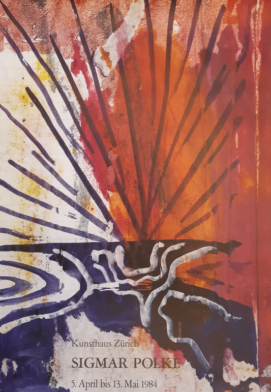 Siegmar Polke museum exhibition poster - 35.4"×50.4" (90×128cm)