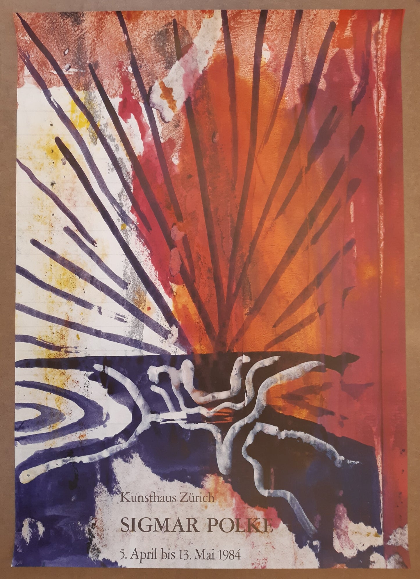 Siegmar Polke museum exhibition poster - 35.4"×50.4" (90×128cm)