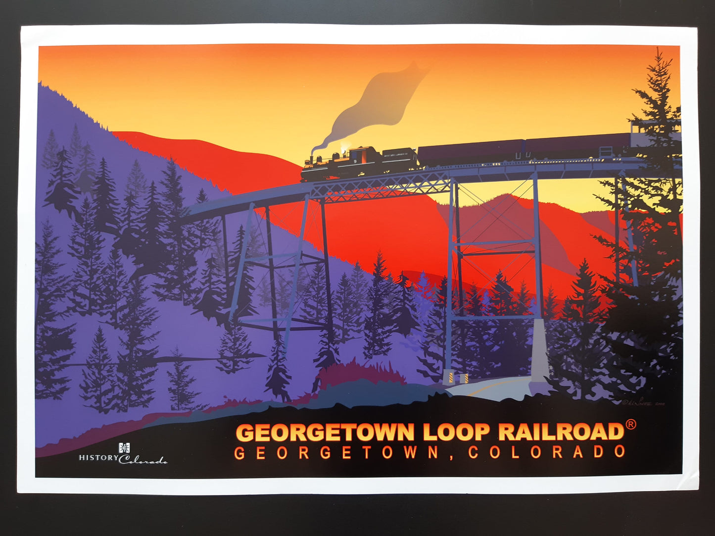 Colorado train travel poster - 13.0"×18.9" (33×48cm)