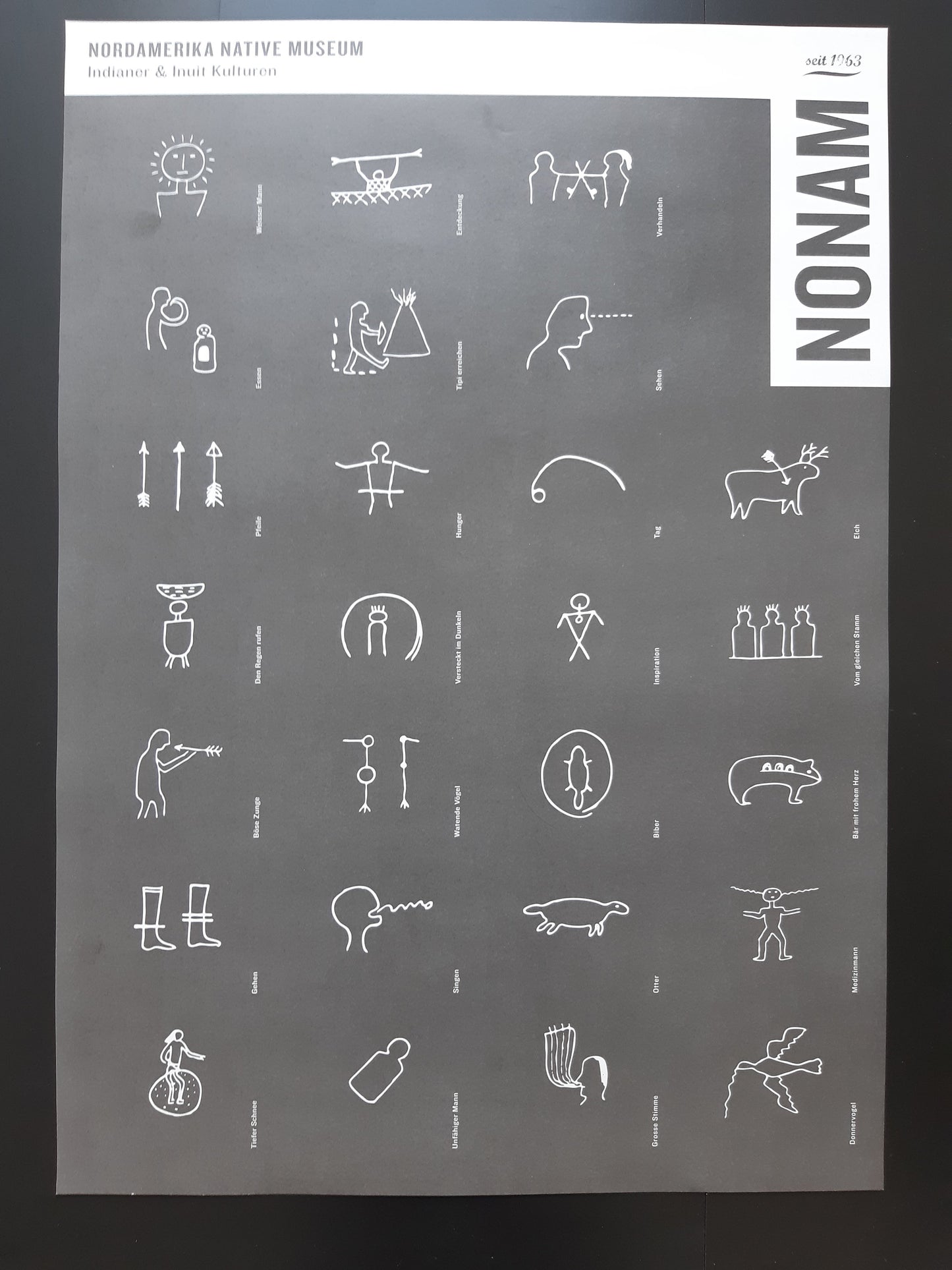 Native American museum poster - 16.5"×23.4" (42×59.5cm)