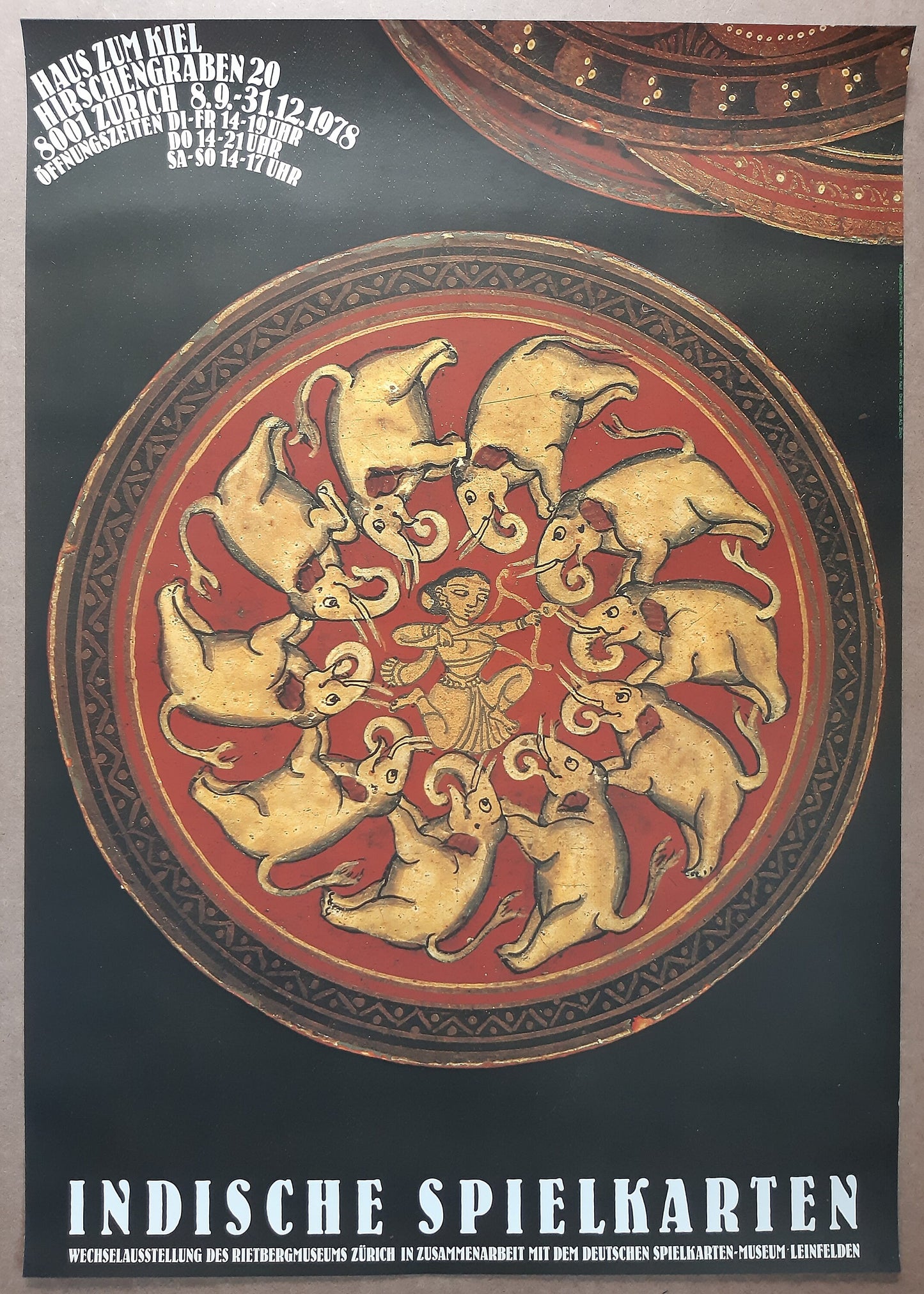Indian art exhibition poster - 35.4"×50.4" (90×128cm)
