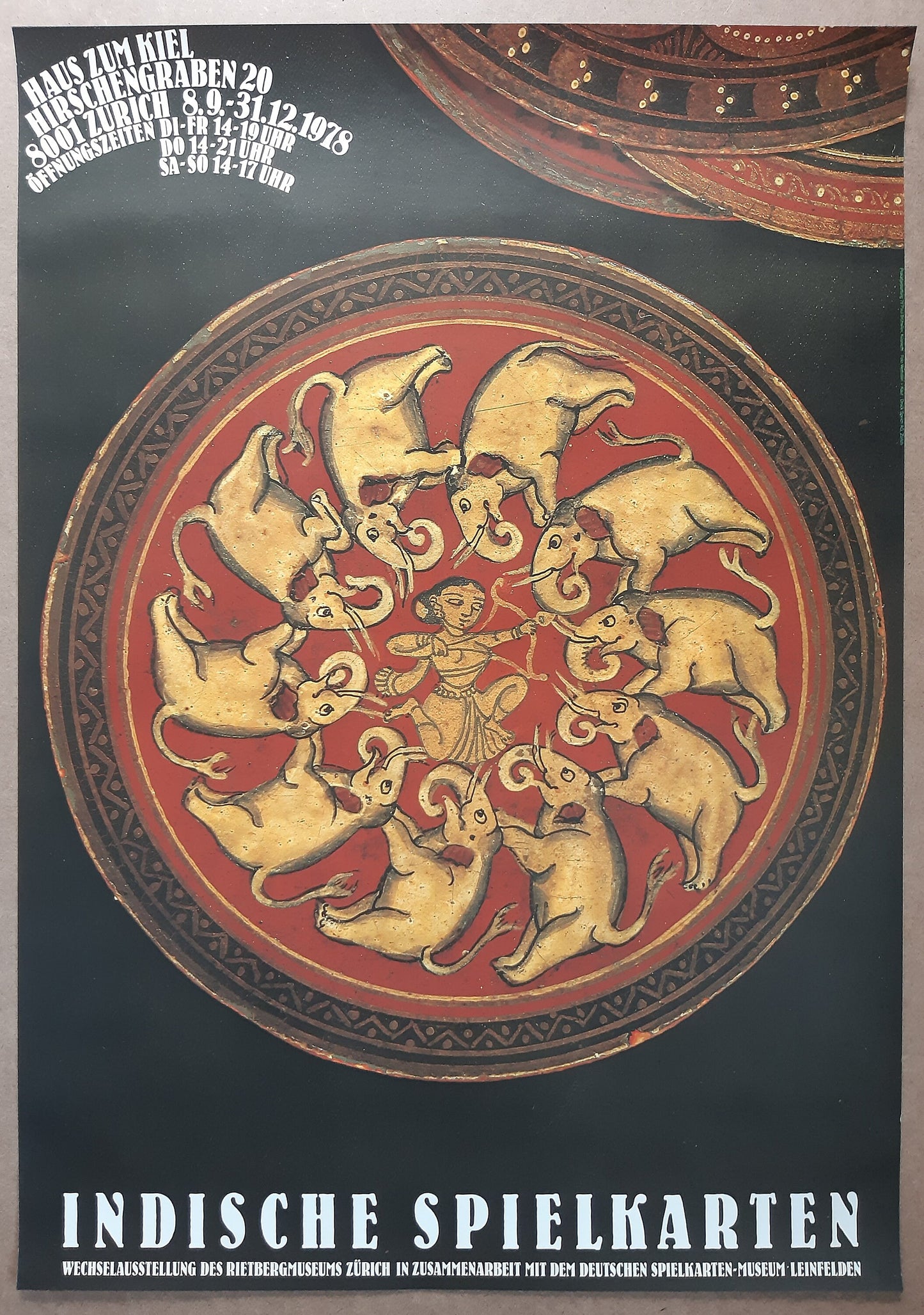Indian art exhibition poster - 35.4"×50.4" (90×128cm)