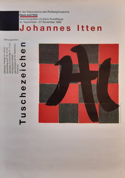 Johannes Itten art exhibition poster - 35.4"×50.4" (90×128cm)