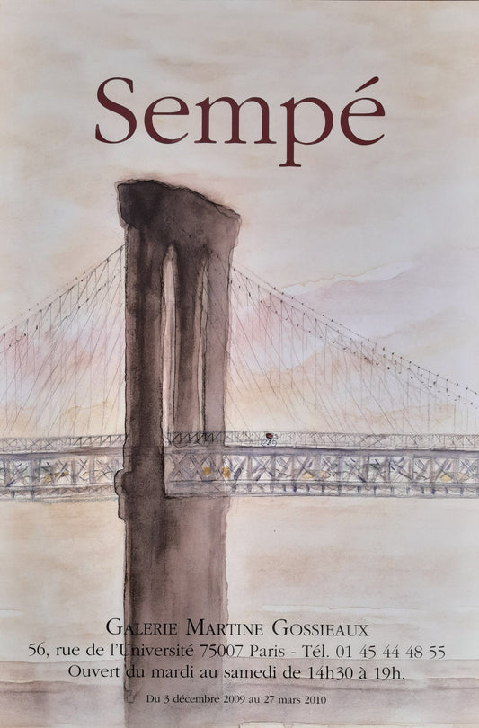 Sempé original exhibition poster - 15.7"×23.6" (40×60cm)