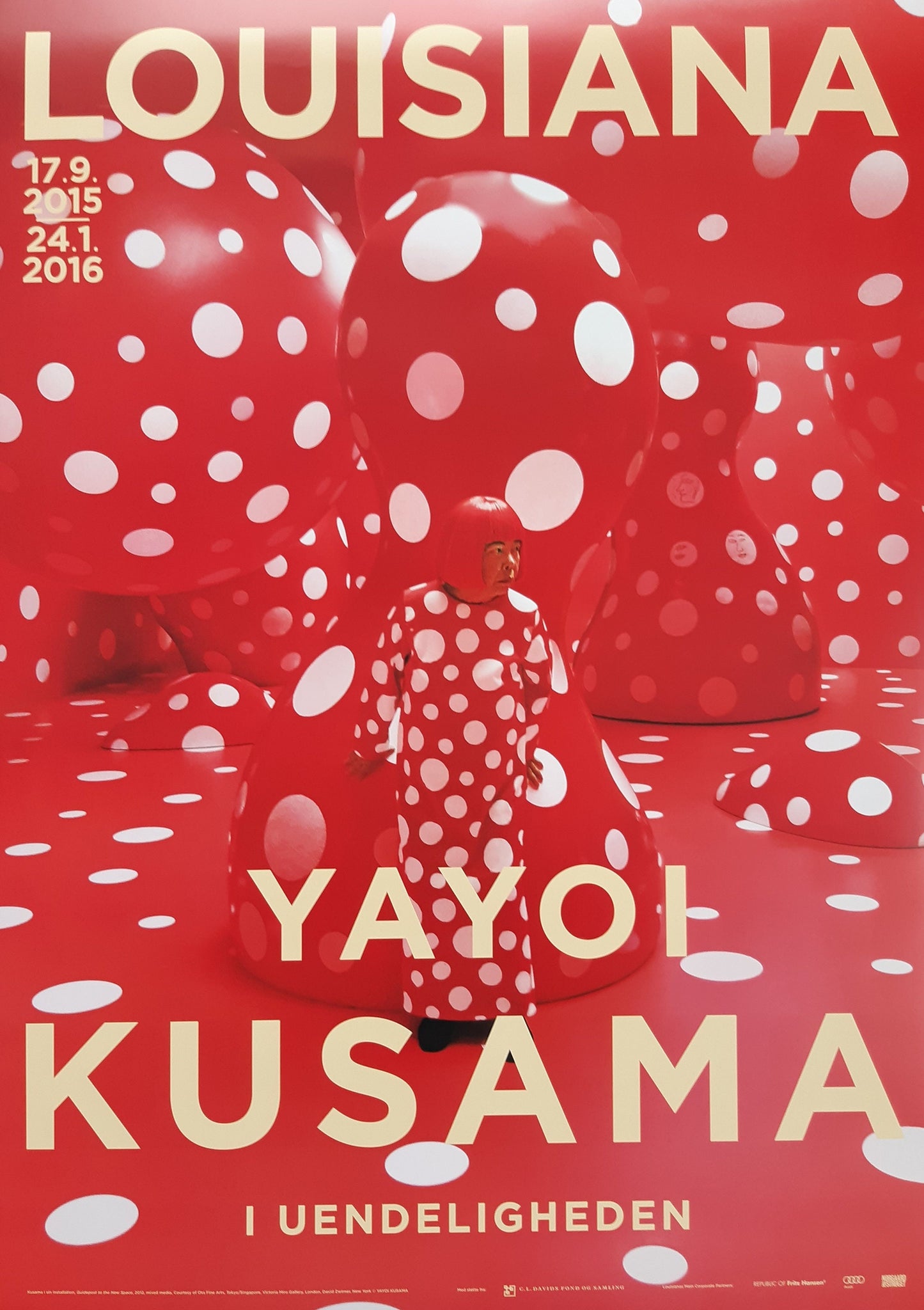 Yayoi Kusama original art poster - 23.4"×33.1" (59.4×84cm)