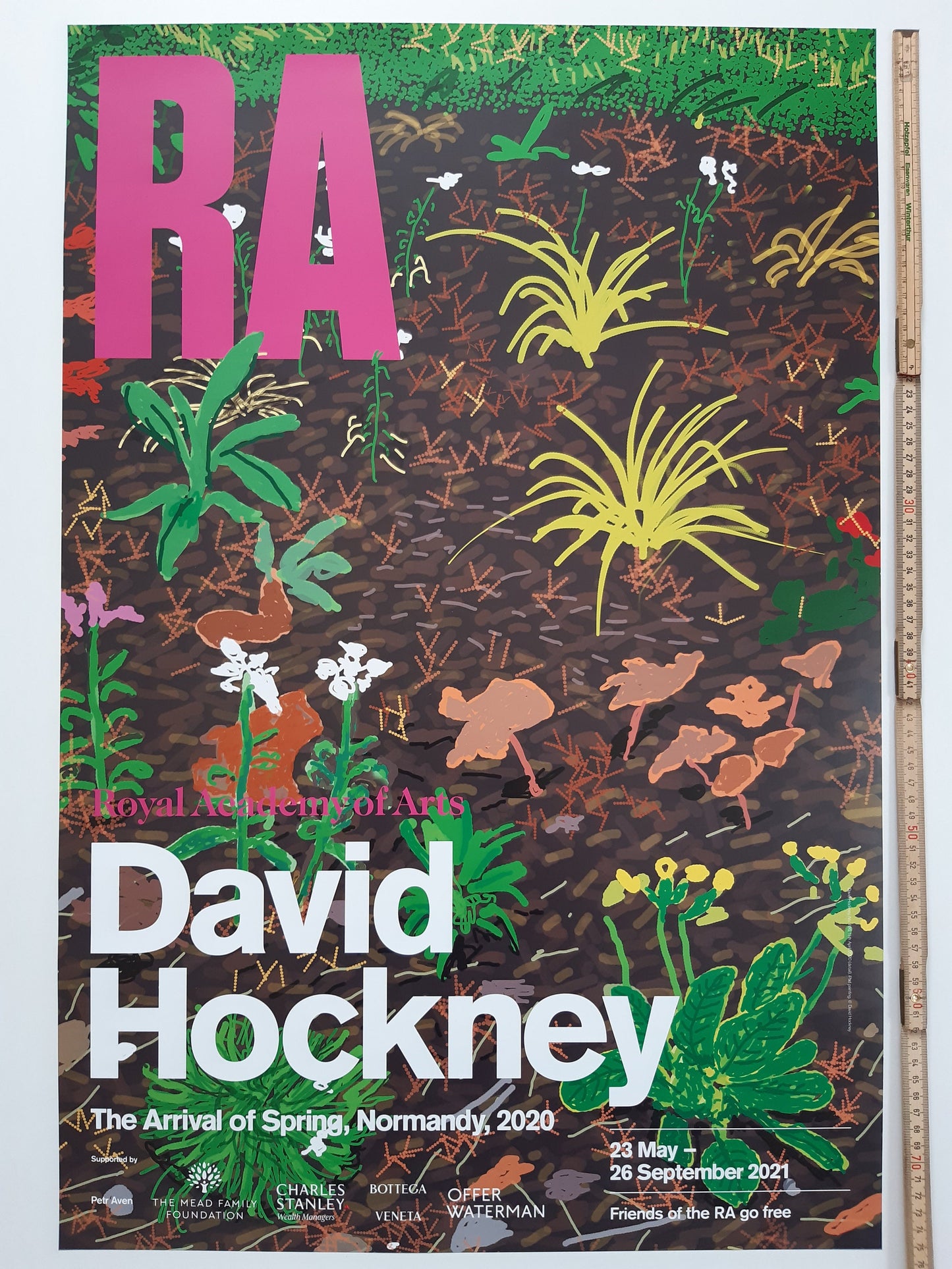 David Hockney original art poster - 19.9"×29.7" (50.5×75.5cm)
