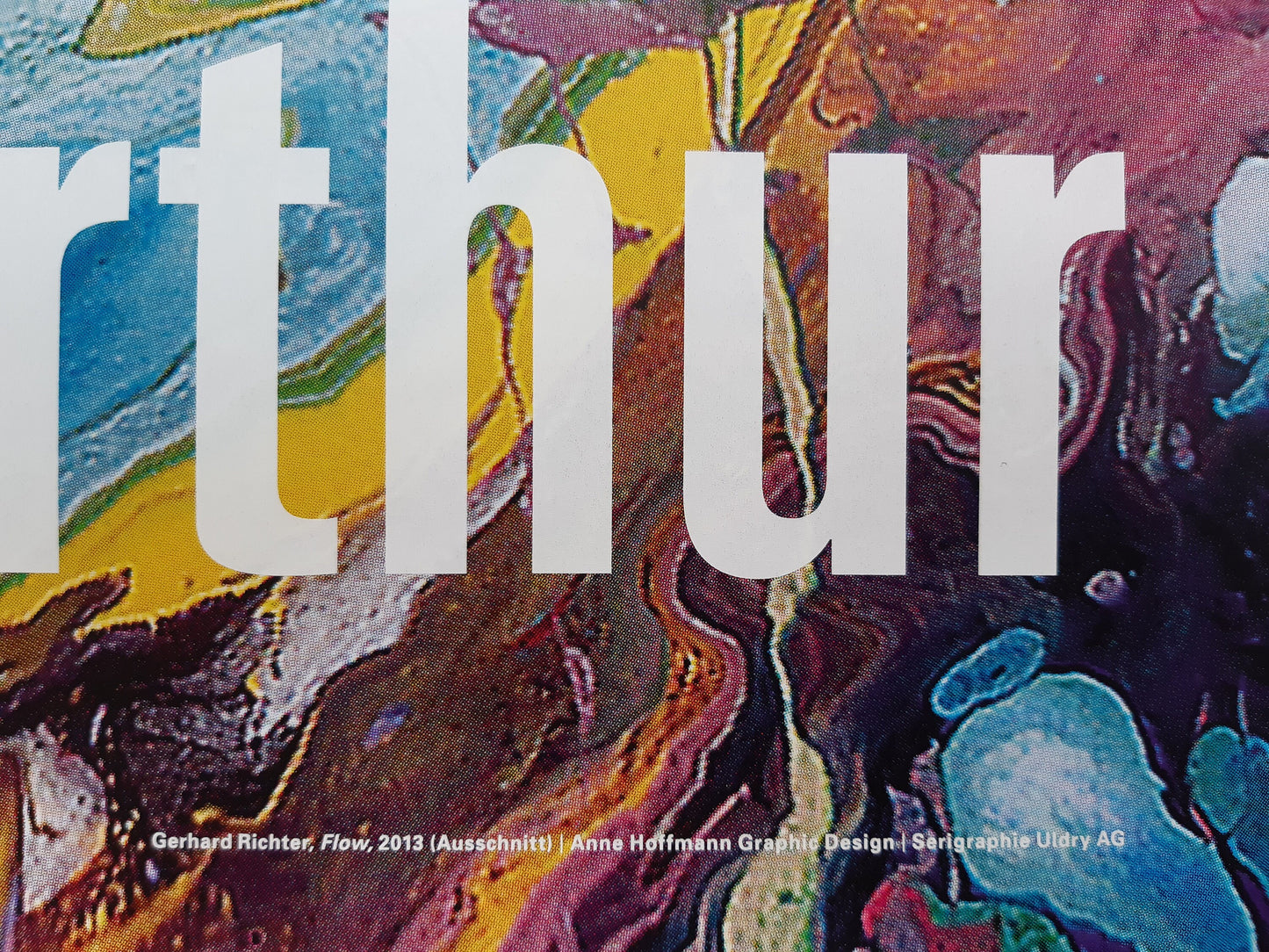 Gerhard Richter museum exhibition poster - 35.4"×50.4" (90×128cm)