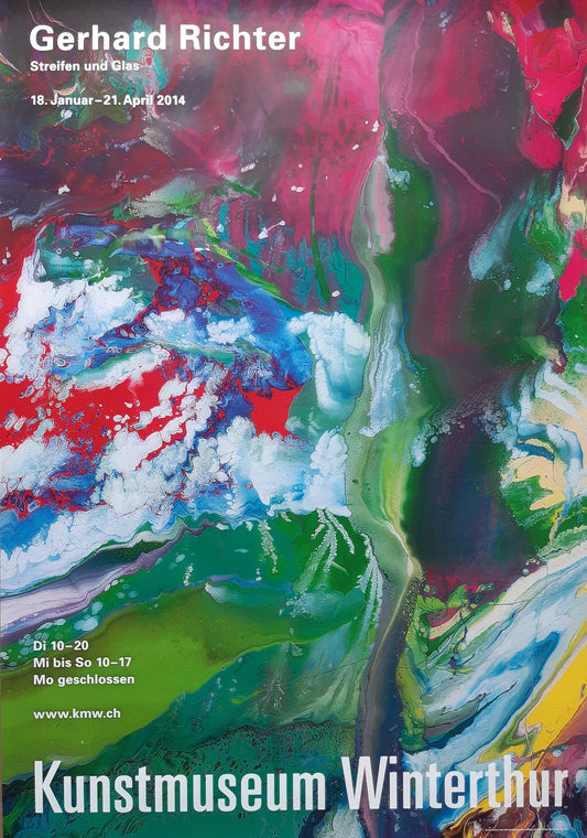 Gerhard Richter museum exhibition poster - 35.4"×50.4" (90×128cm)