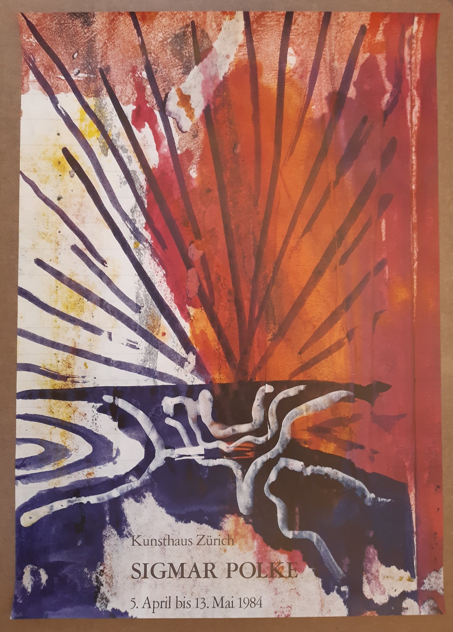 Siegmar Polke museum exhibition poster - 35.4"×50.4" (90×128cm)