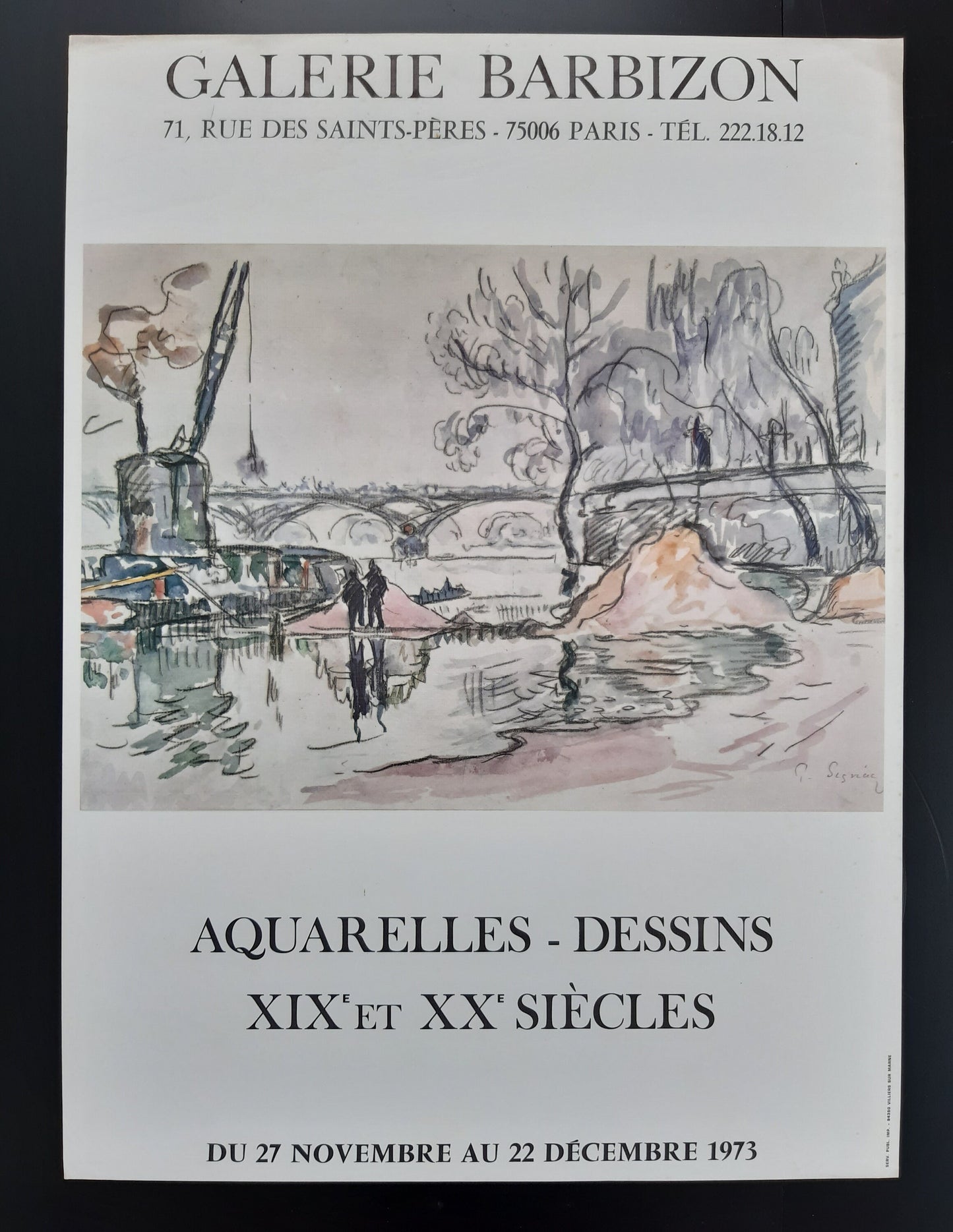 Paul Signac original art poster - 17.3"×23.6" (44×60cm)