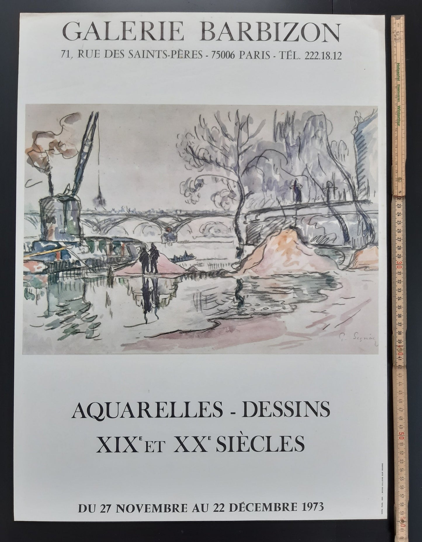 Paul Signac original art poster - 17.3"×23.6" (44×60cm)