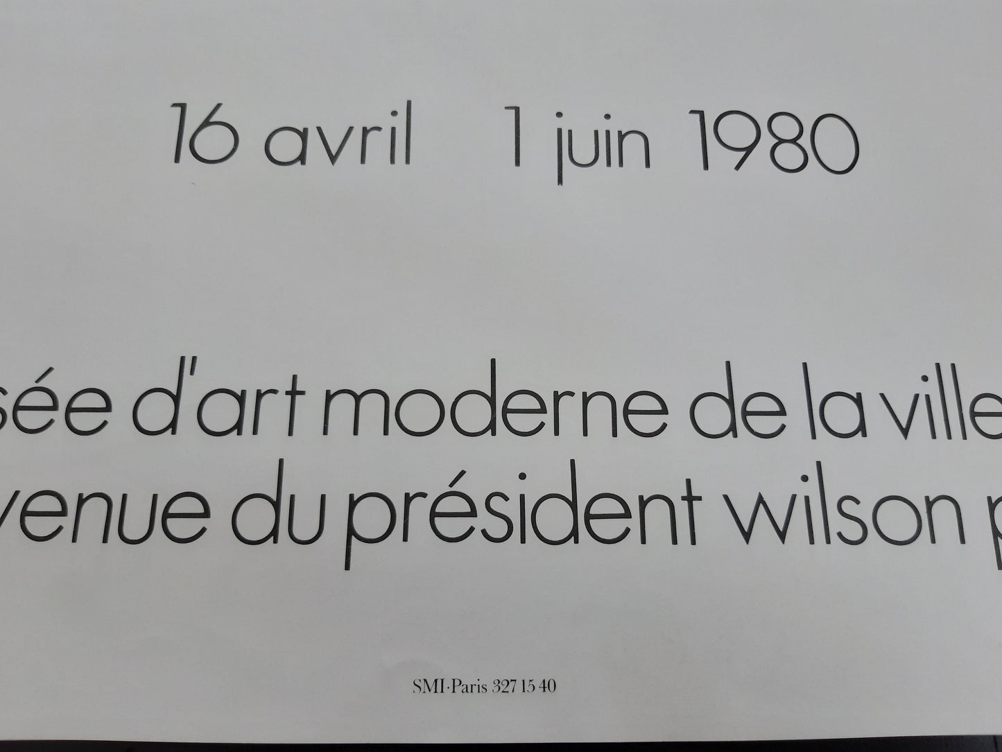 Jan Dibbets original art poster - 20.1"×25.6" (51×65cm)