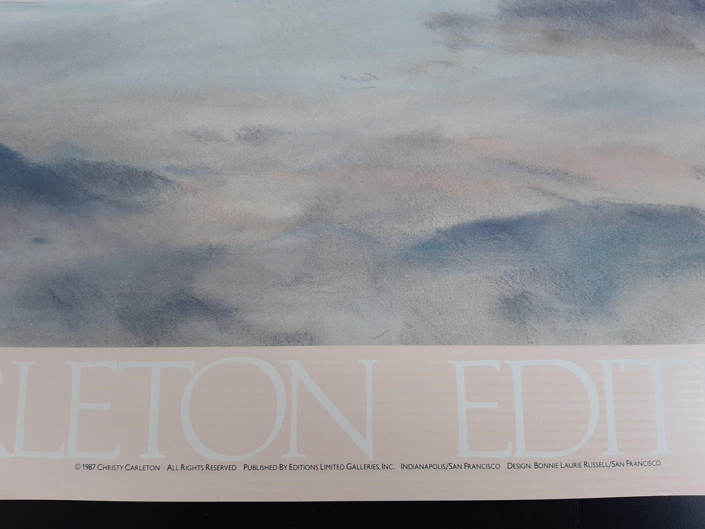 Christy Carleton original art poster - 25.0"×35.8" (63.5×91cm)