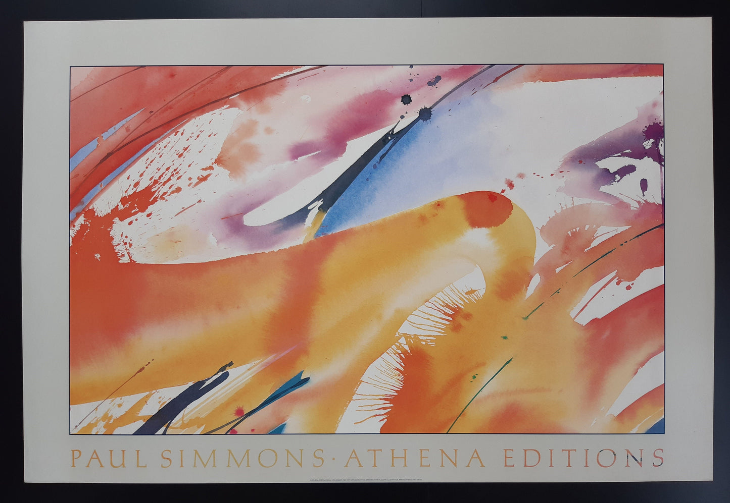 Paul Simmons original art poster - 23.4"×34.9" (59.5×88.7cm)