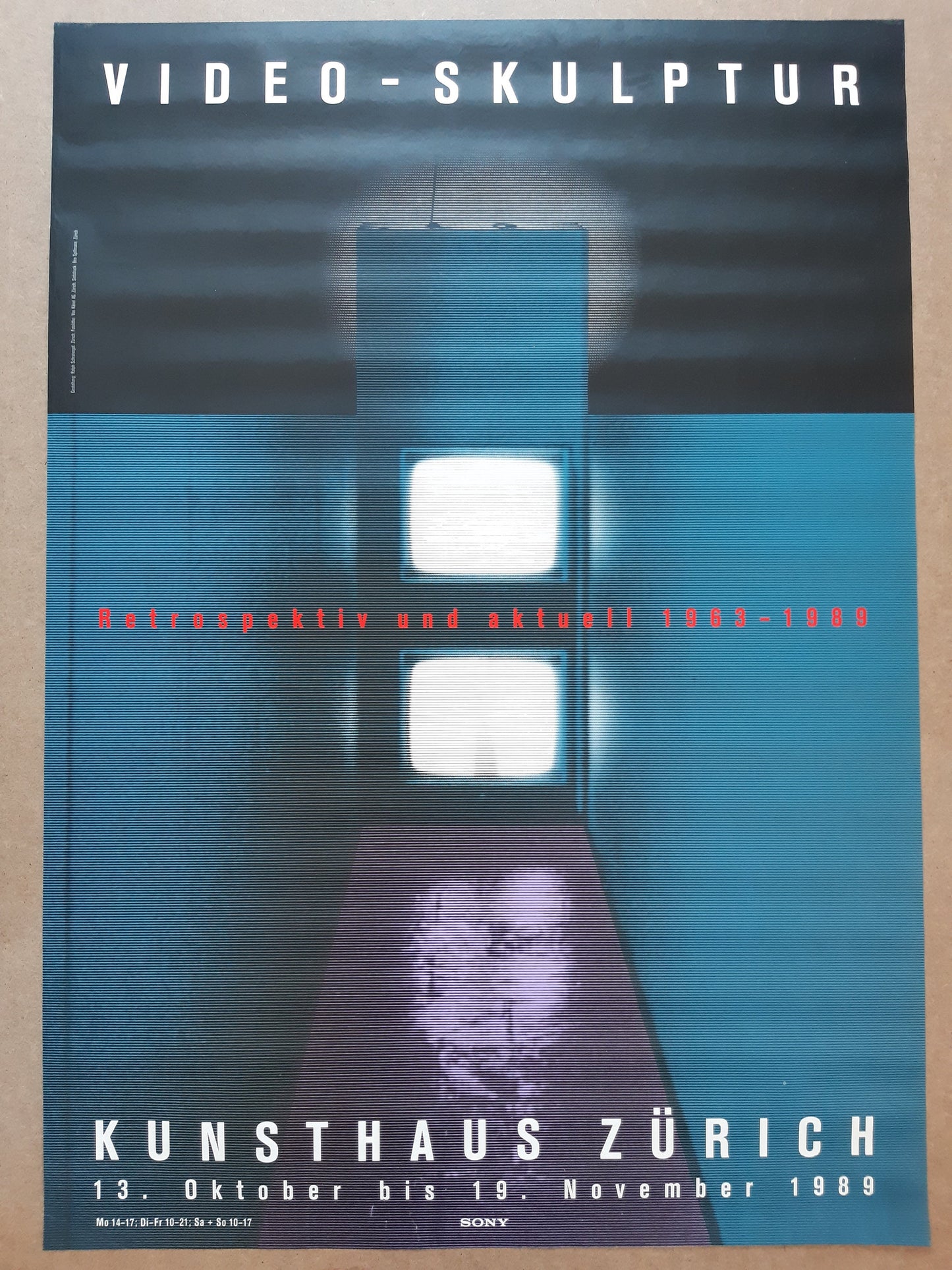 Video sculpture museum poster - 35.2"×50.4" (89.5×128cm)