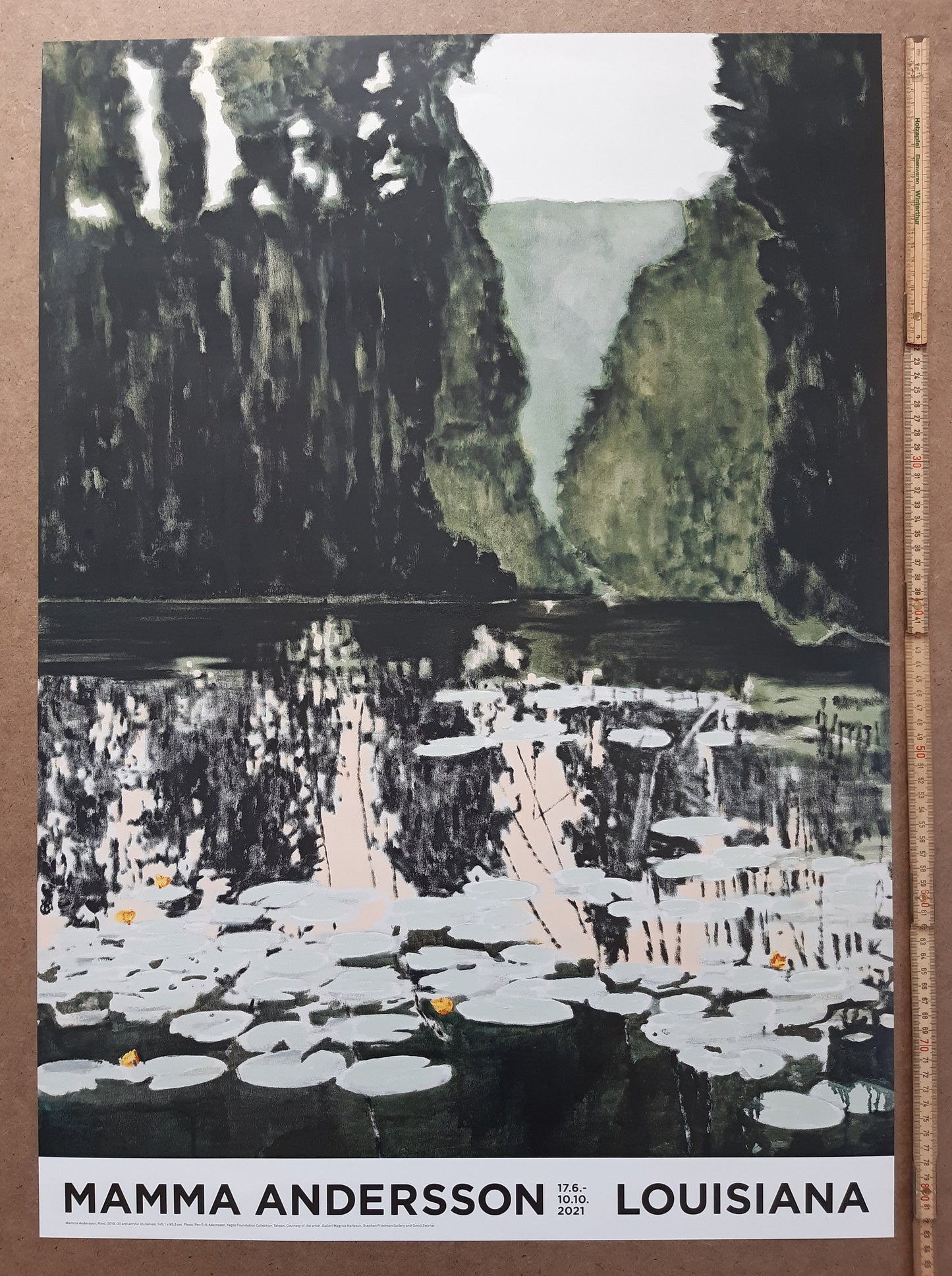 Mamma Andersson art exhibition poster - 23.2"×33.1" (59×84cm)
