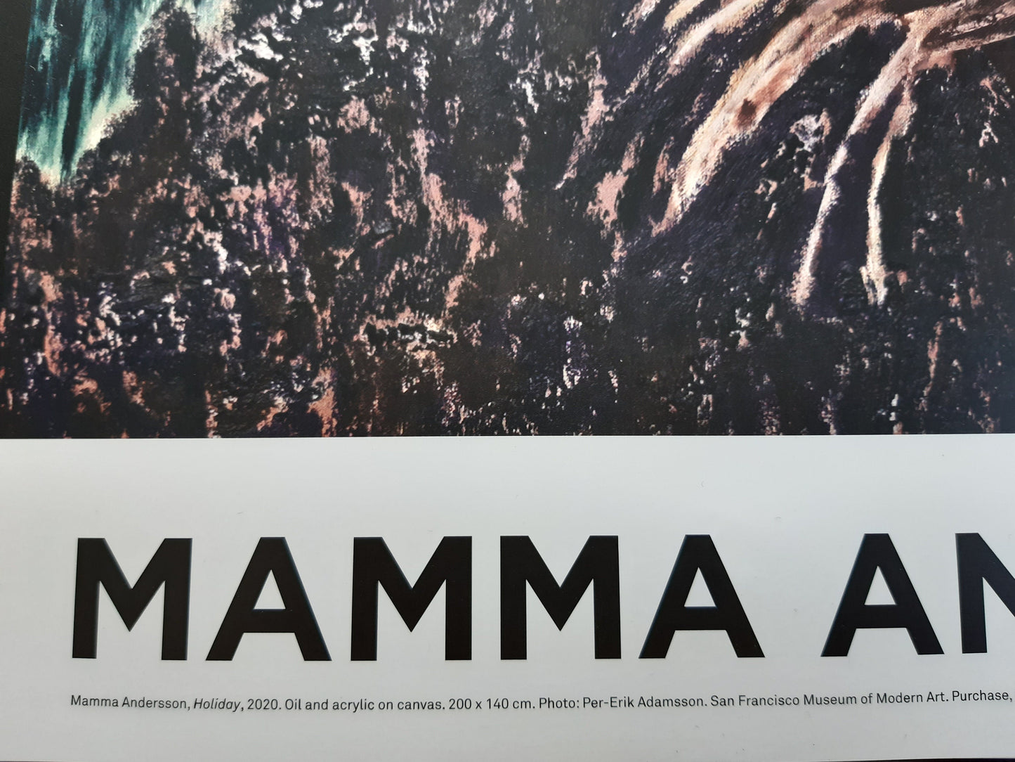 Mamma Andersson art exhibition poster - 23.2"×33.1" (59×84cm)
