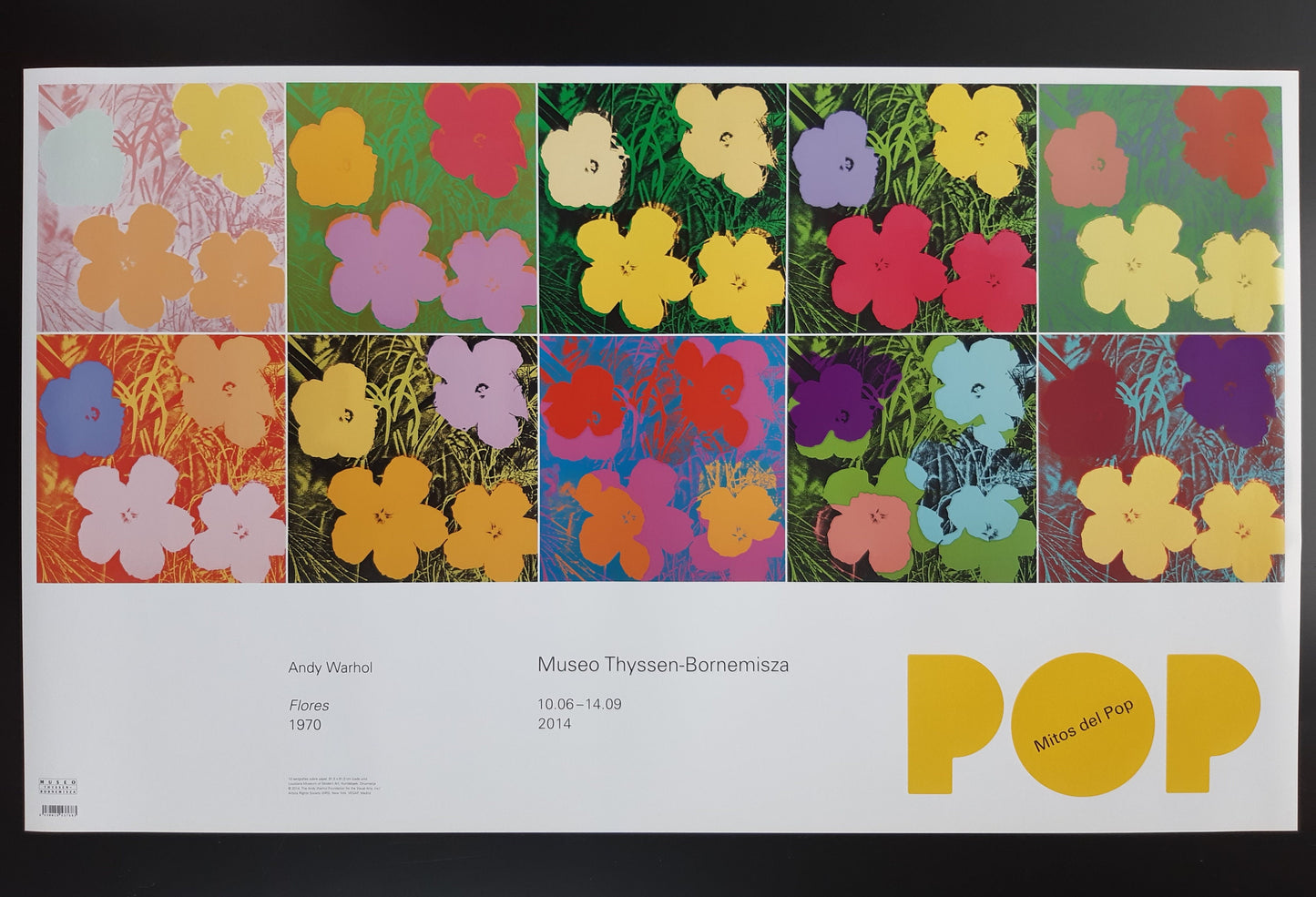 Andy Warhol original art Poster - 23.0"×38.4" (58.5×97.5cm)