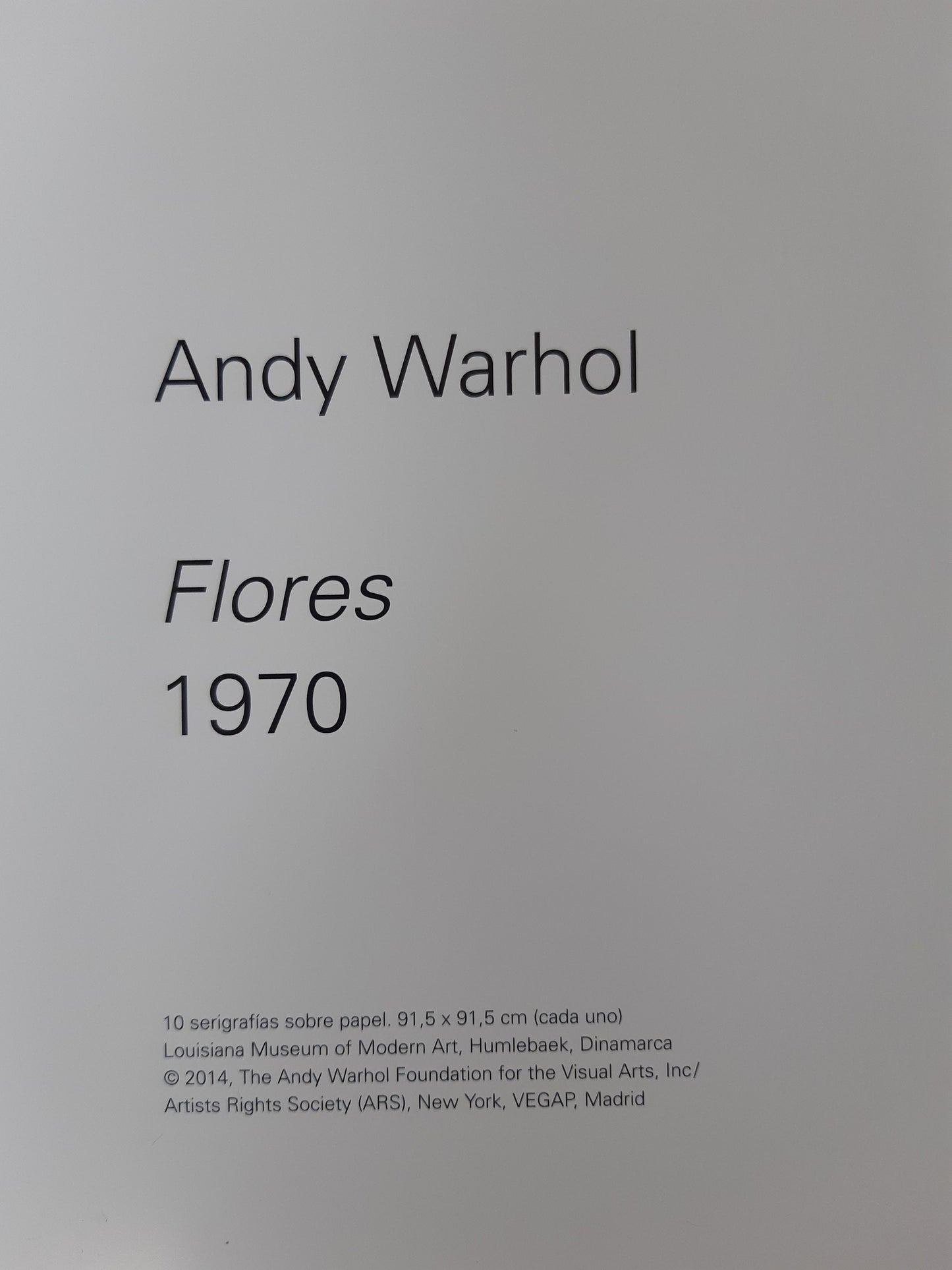 Andy Warhol original art Poster - 23.0"×38.4" (58.5×97.5cm)