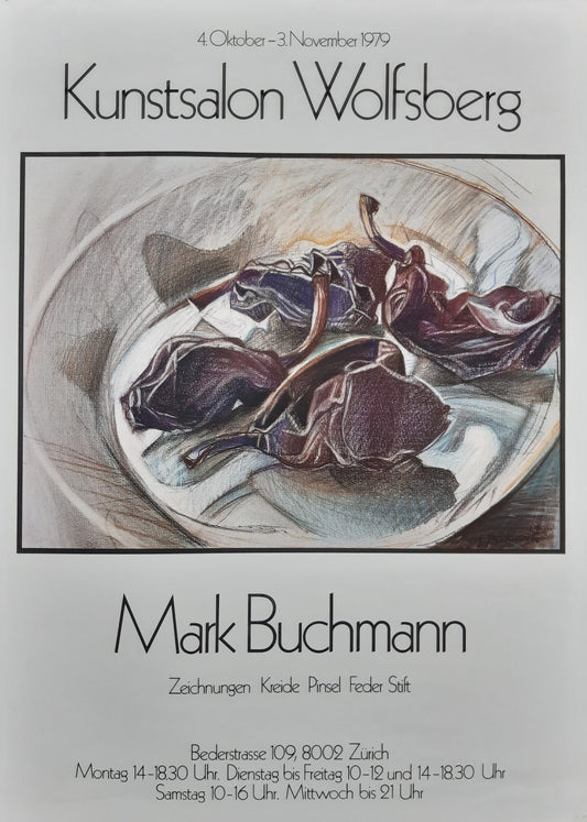 Mark Buchmann art exhibition poster - 18.1"×25.6" (46×65cm)