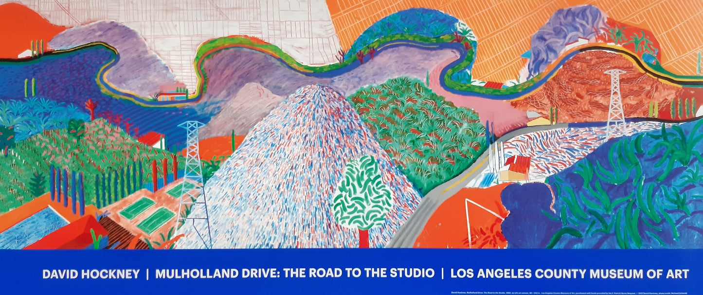 David Hockney art poster - 38.0"×15.9" (96.5×40.5cm)