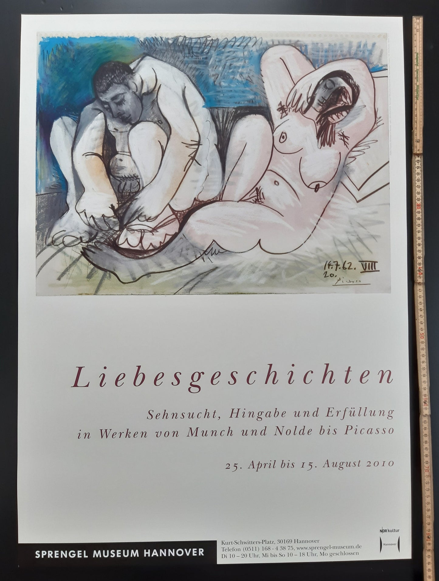 Picasso art exhibition poster - 23.2"×33.1" (59×84cm)