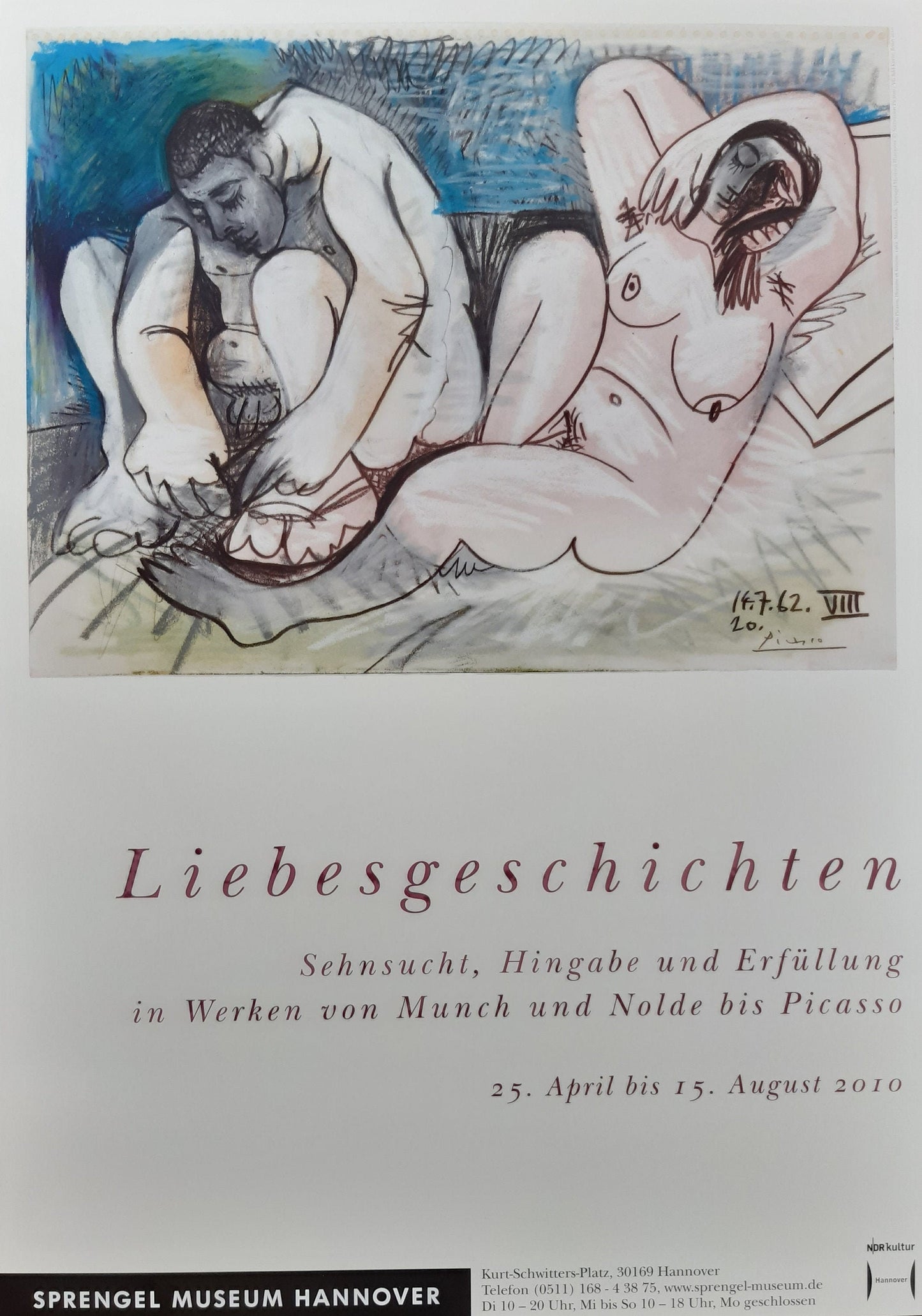 Picasso art exhibition poster - 23.2"×33.1" (59×84cm)