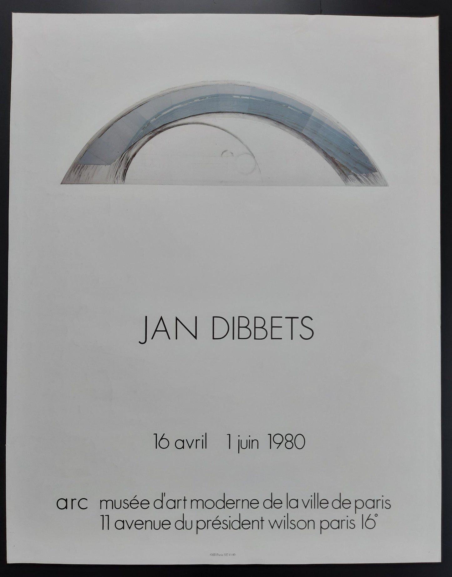 Jan Dibbets original art poster - 20.1"×25.6" (51×65cm)