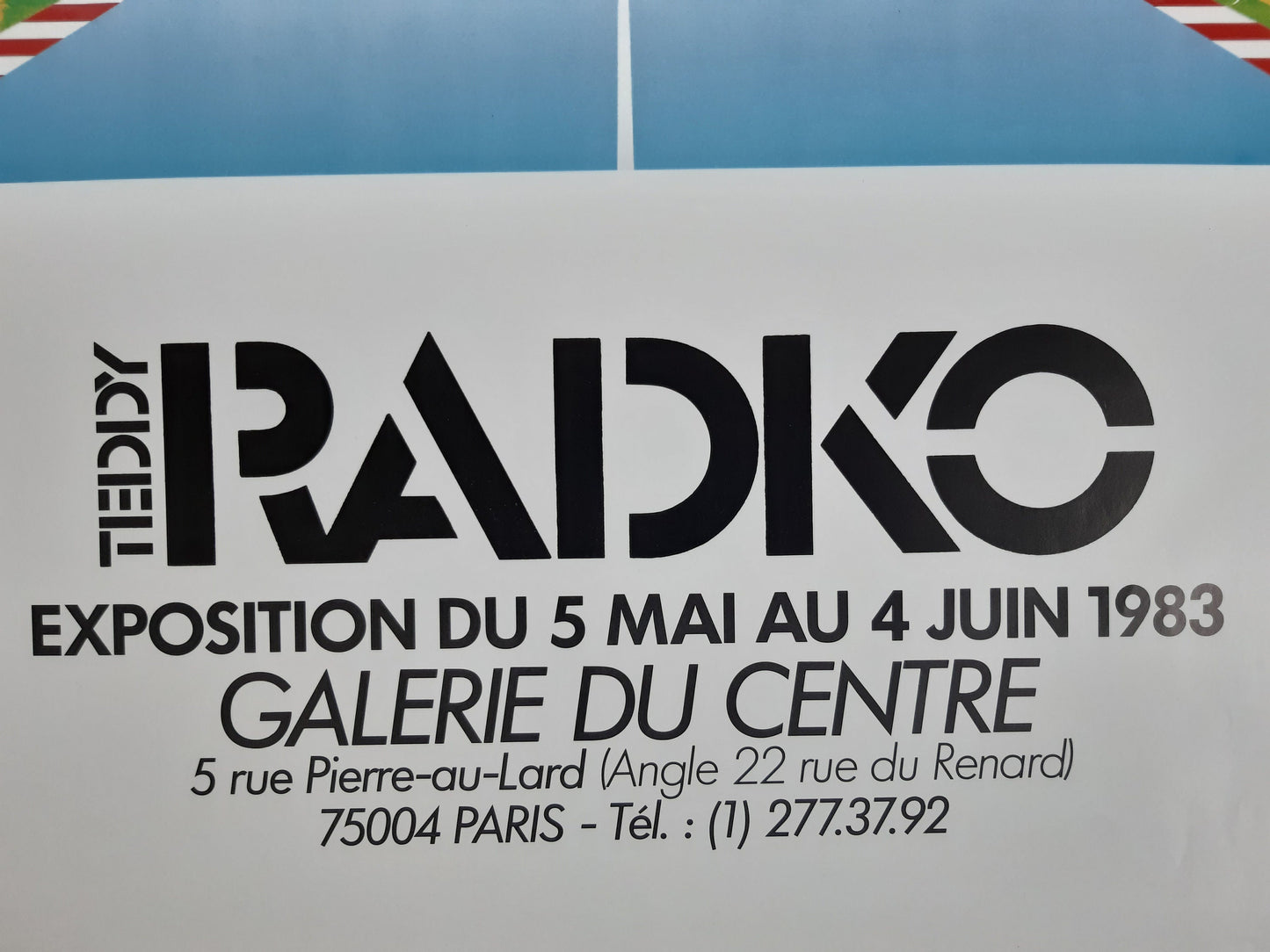 Teddy Radko original art poster - 17.5"×24.4" (44.5×62cm)