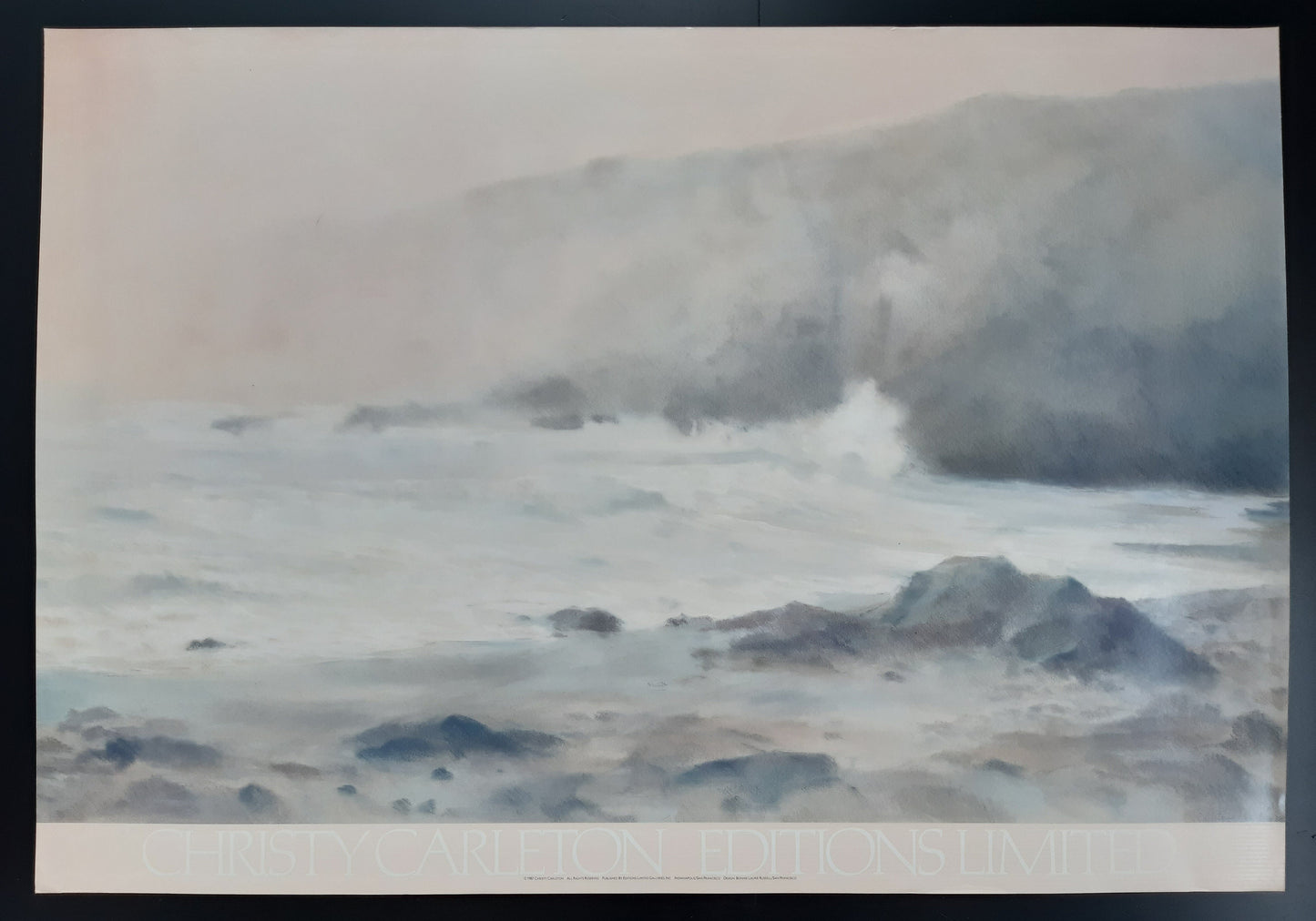 Christy Carleton original art poster - 25.0"×35.8" (63.5×91cm)