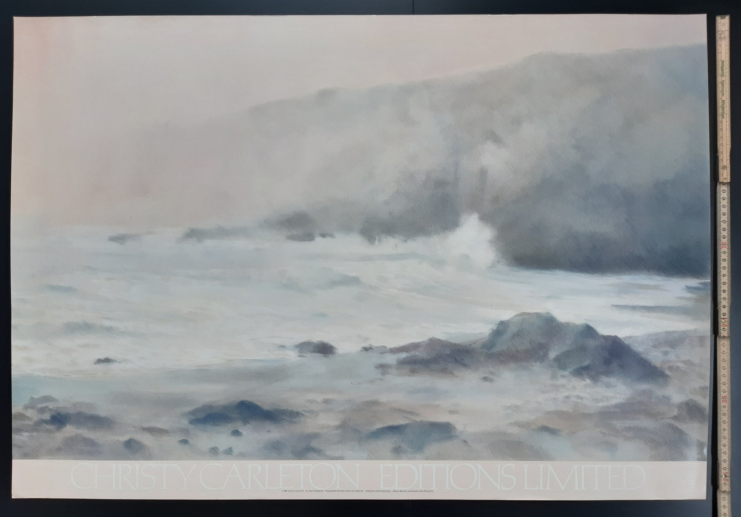 Christy Carleton original art poster - 25.0"×35.8" (63.5×91cm)