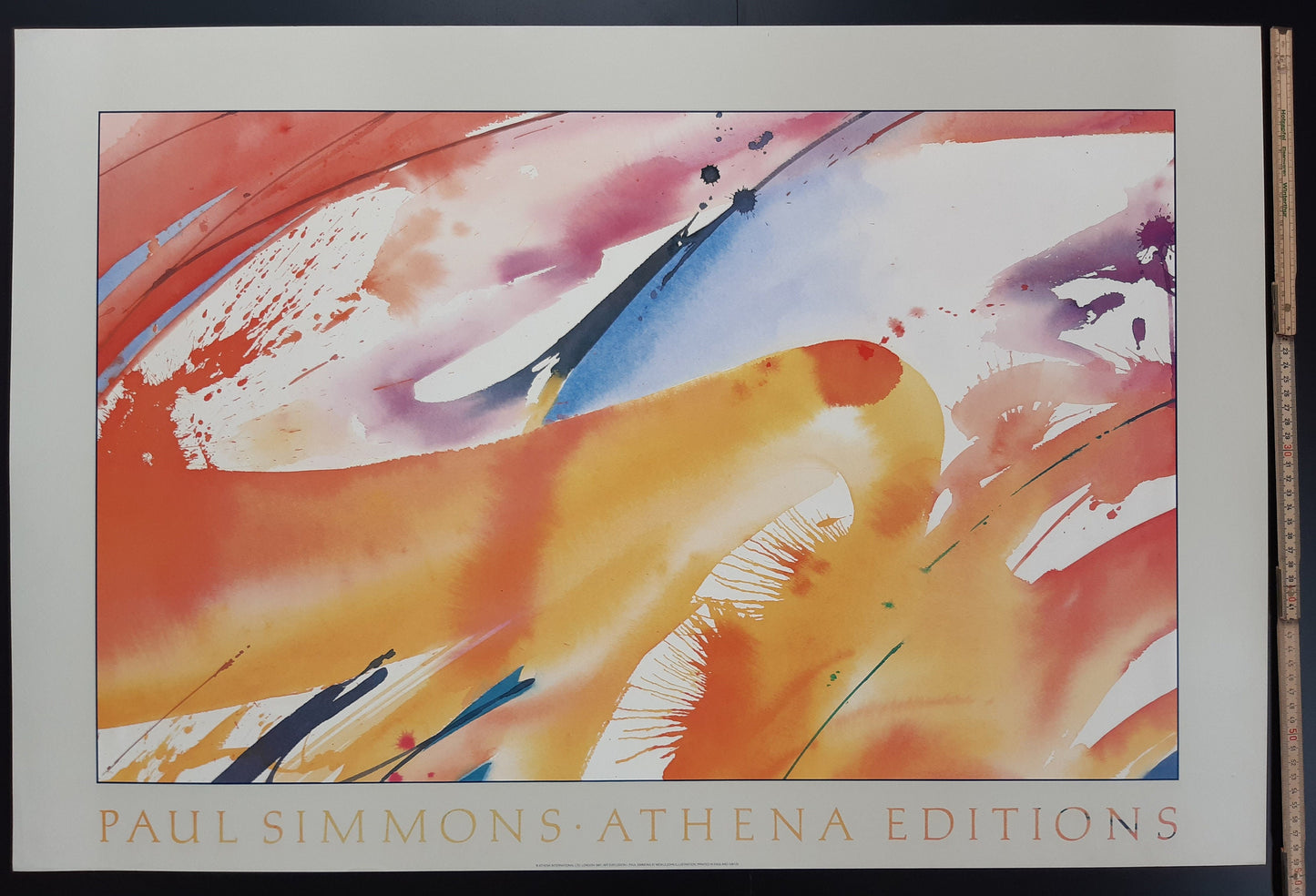Paul Simmons original art poster - 23.4"×34.9" (59.5×88.7cm)