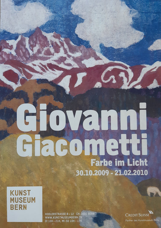 Giovanni Giacometti original art poster - 35.2"×50.4" (89.5×128cm)