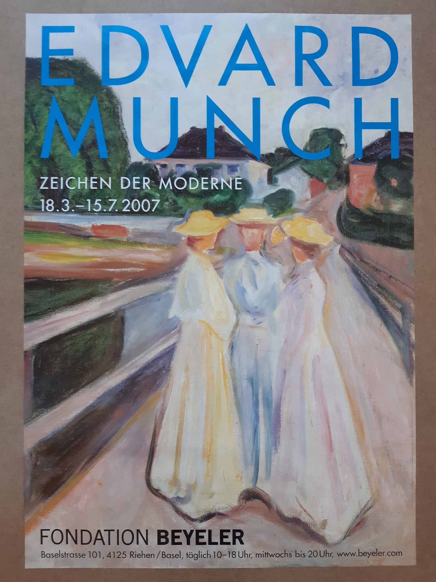 Edvard Munch original art poster - 35.2"×50.4" (89.5×128cm)