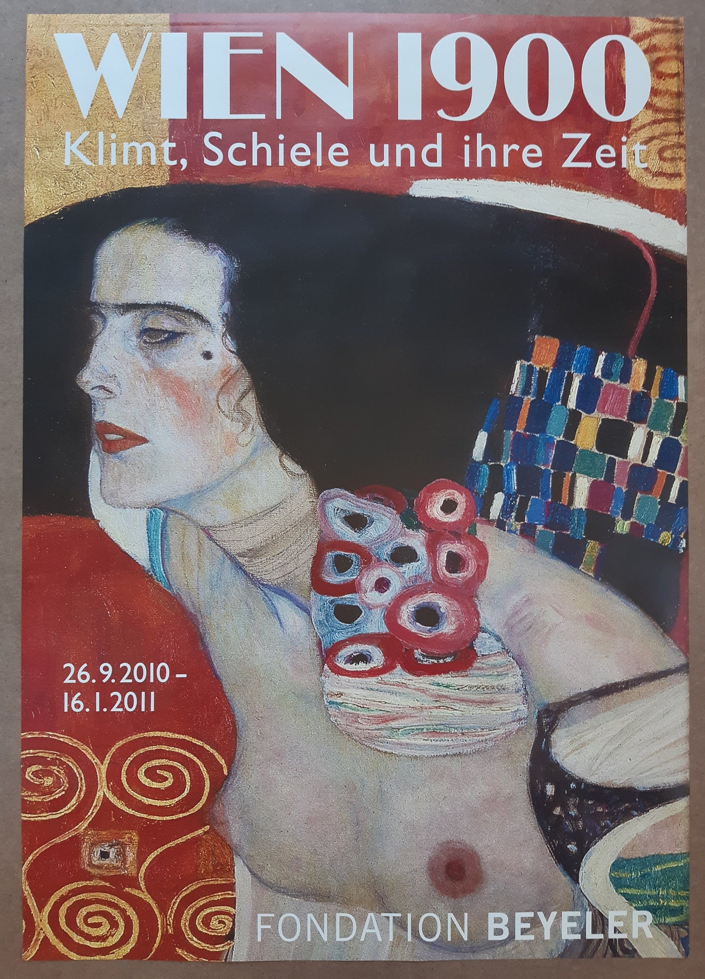 Gustav Klimt original art poster - 35.2"×50.4" (89.5×128cm)