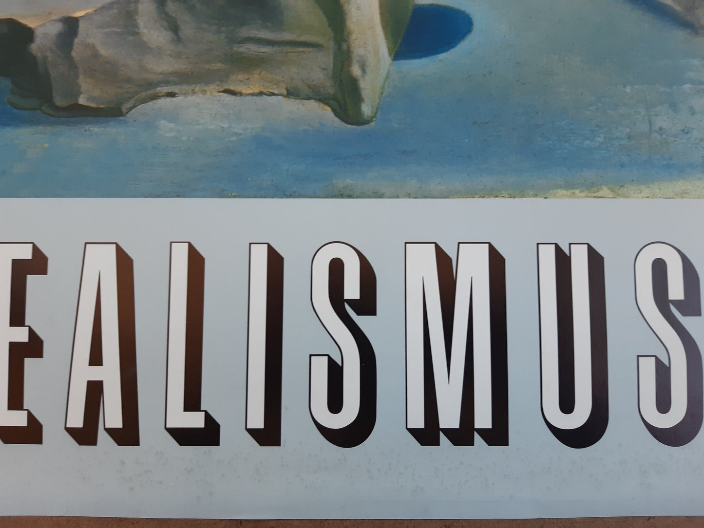 Dalí original art poster - 35.2"×50.4" (89.5×128cm)