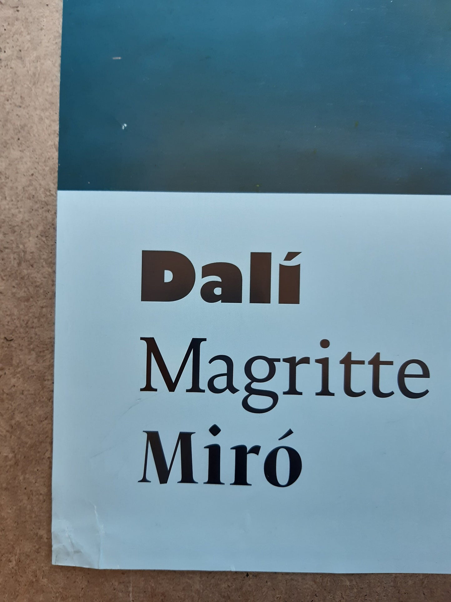Dalí original art poster - 35.2"×50.4" (89.5×128cm)